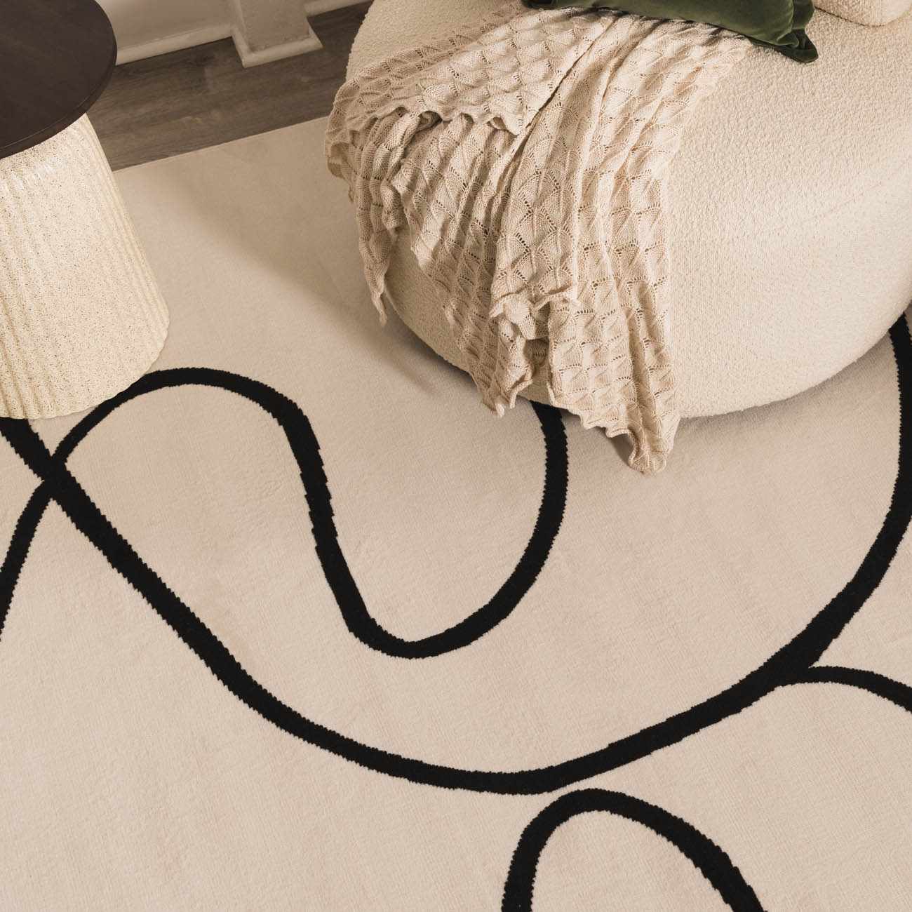 Eilir Modern Low Profile Boho Rug - Image 4