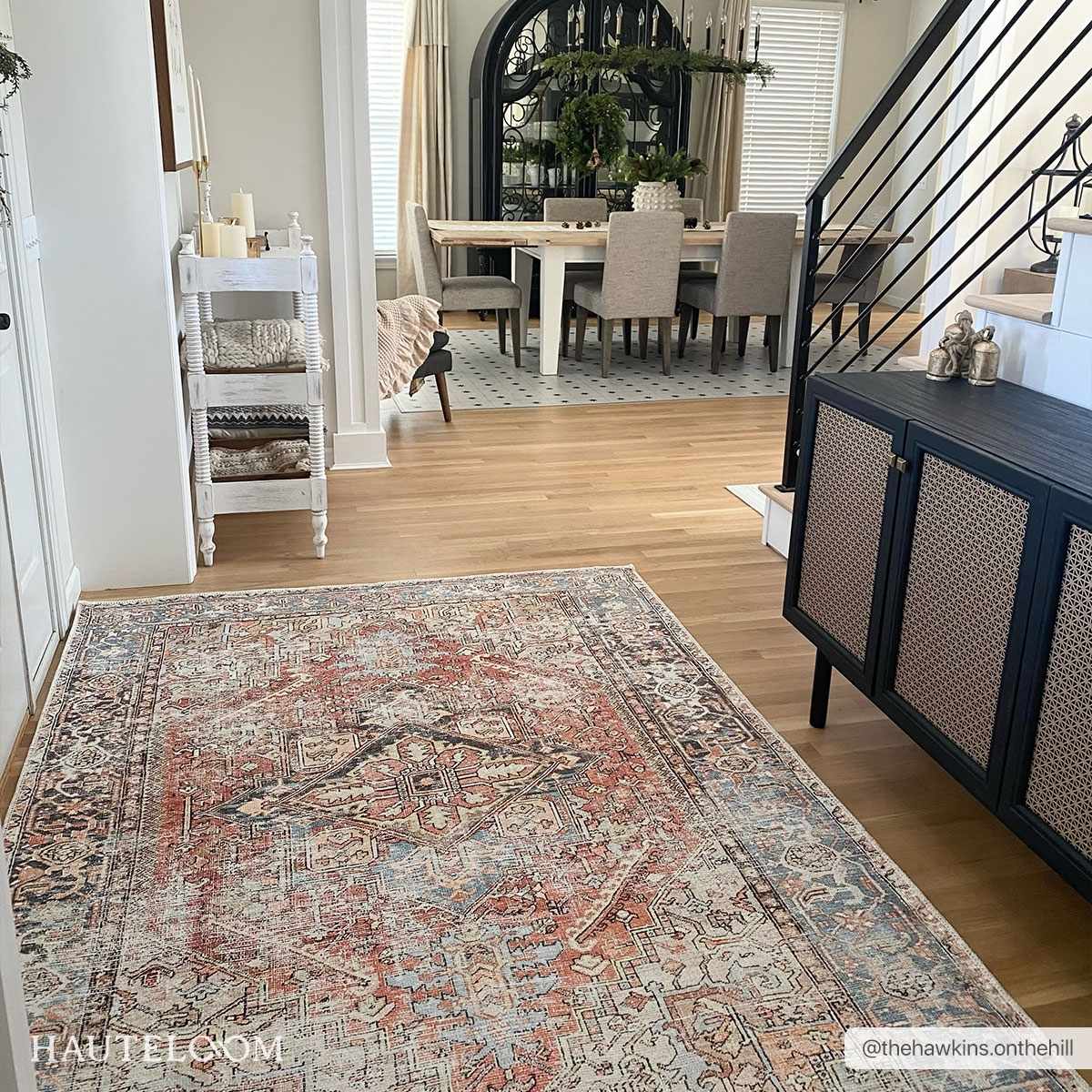 Eira Distressed Washable Rug - Clearance - Image 2