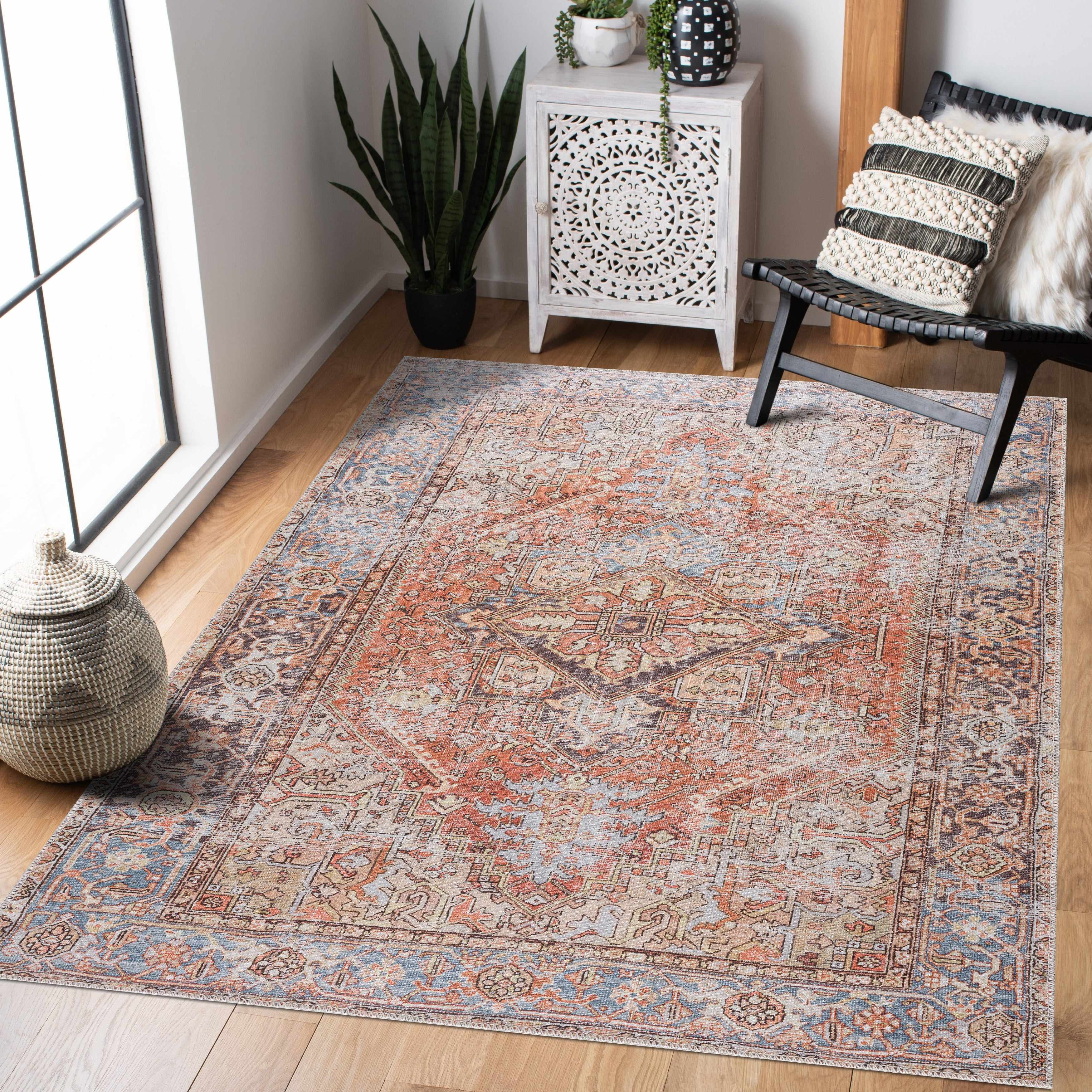 Eira Distressed Washable Rug - Clearance - Image 3