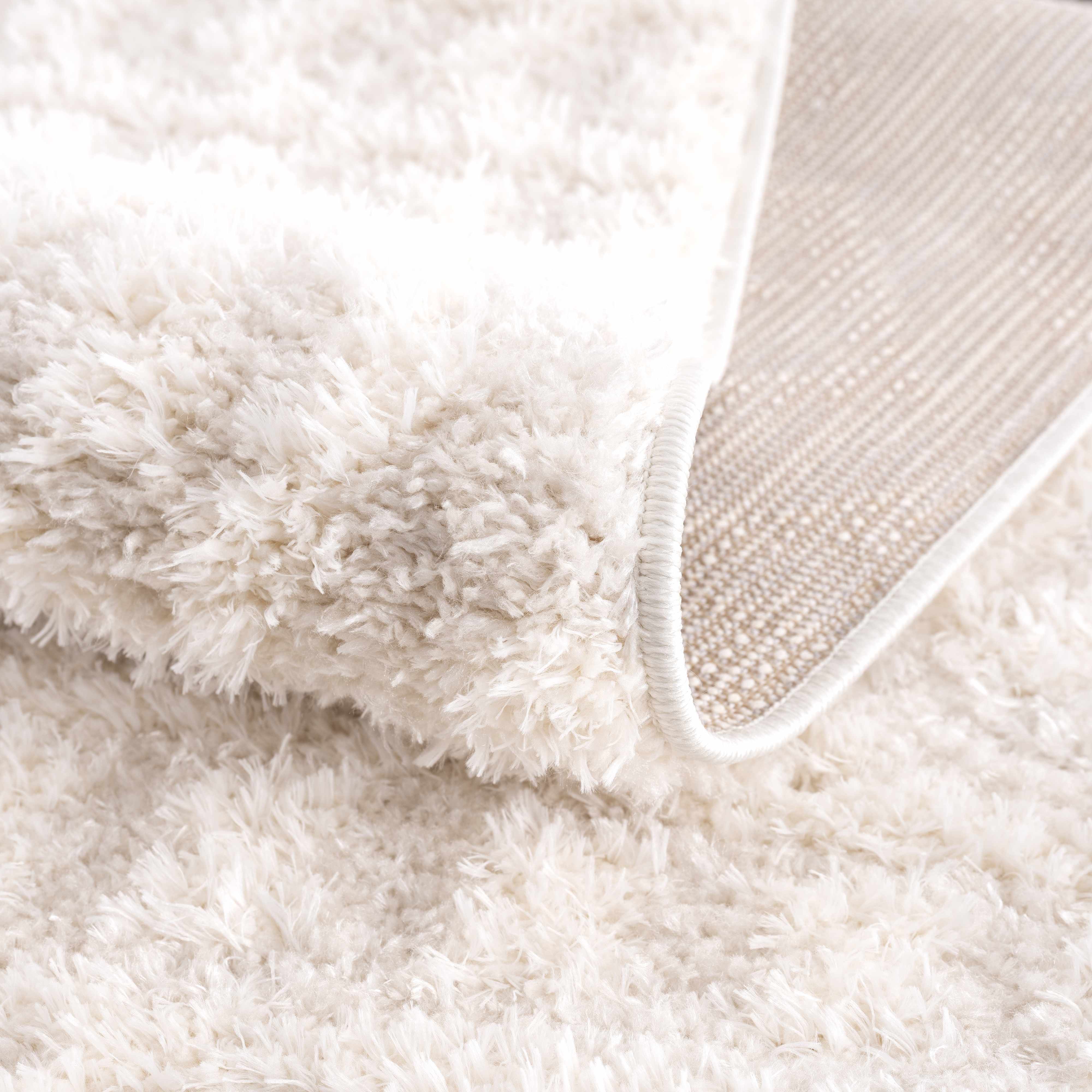 Eivin Cream Diamonds Plush Rug - Image 13