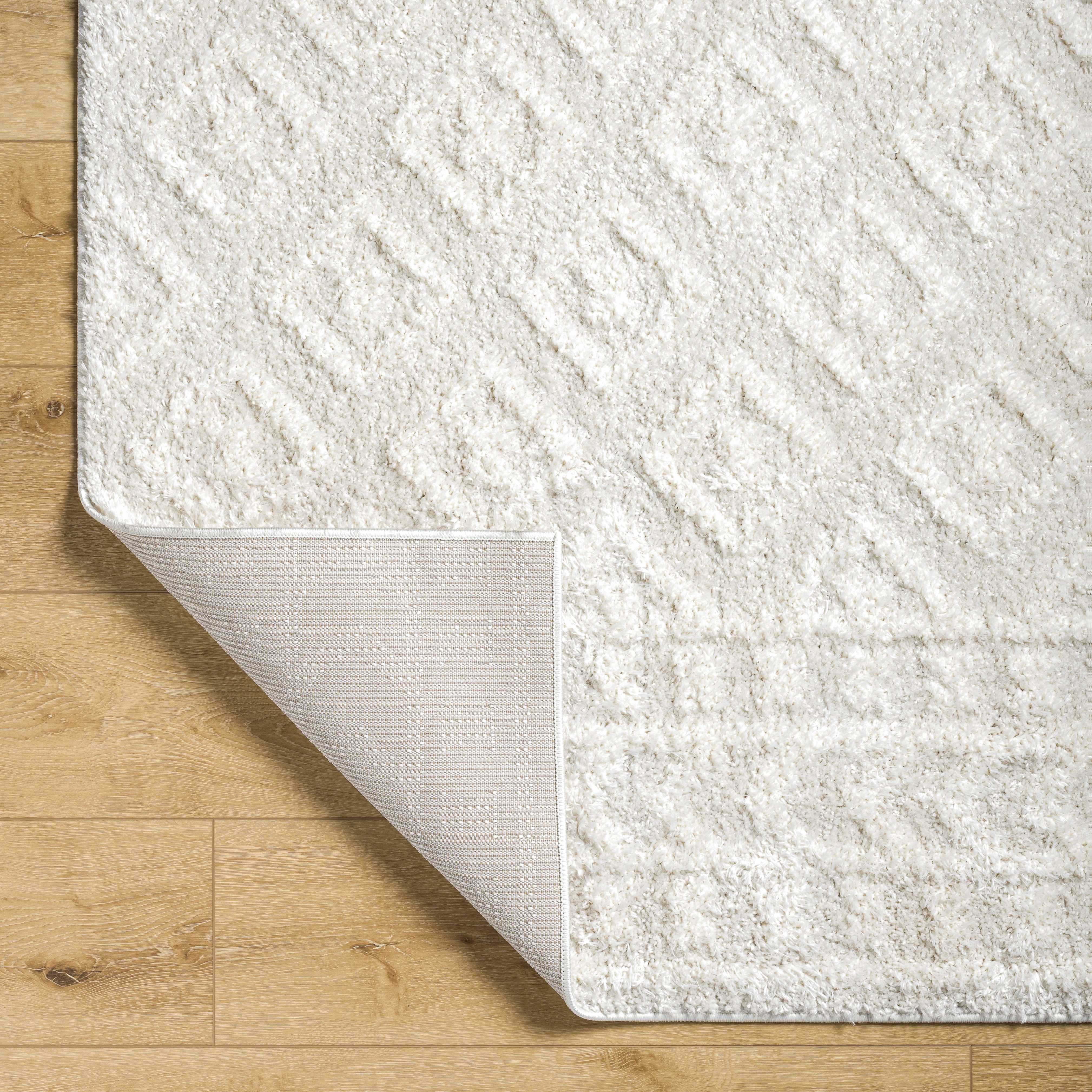 Eivin Cream Diamonds Plush Rug - Image 5