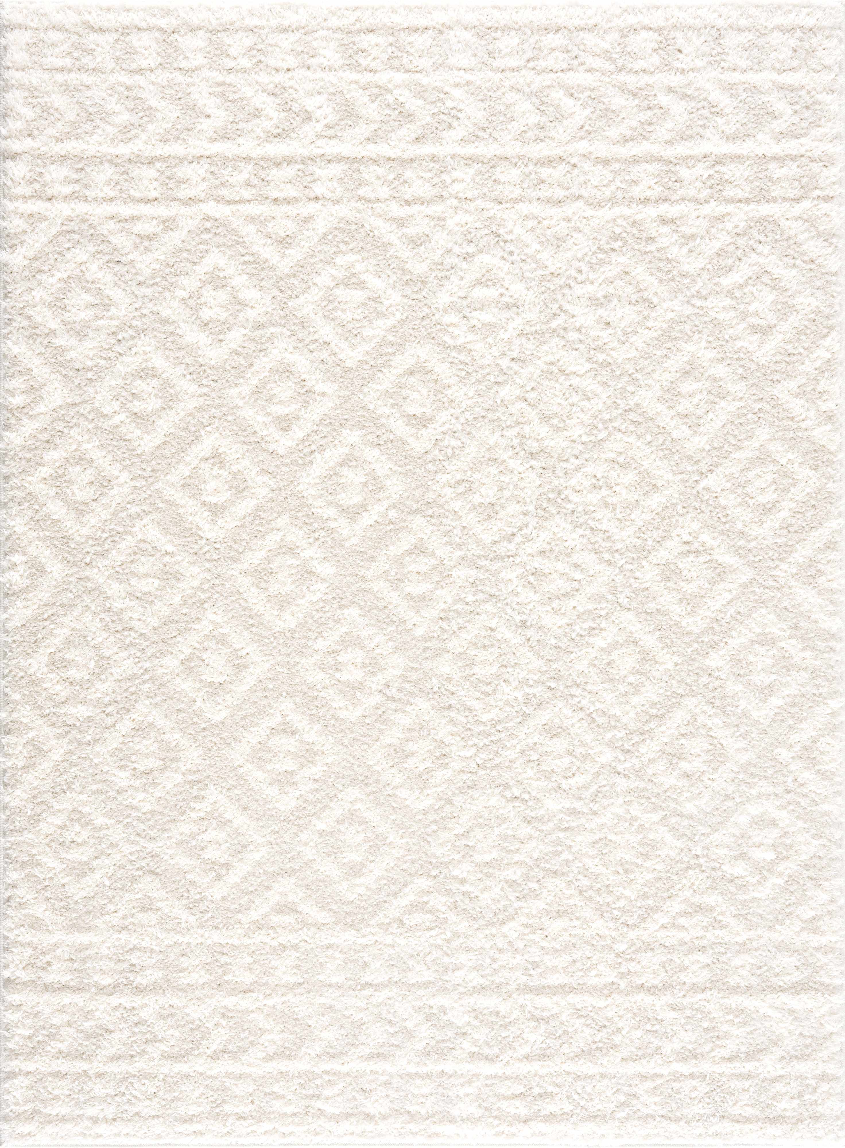 Eivin Cream Diamonds Plush Rug - Image 6