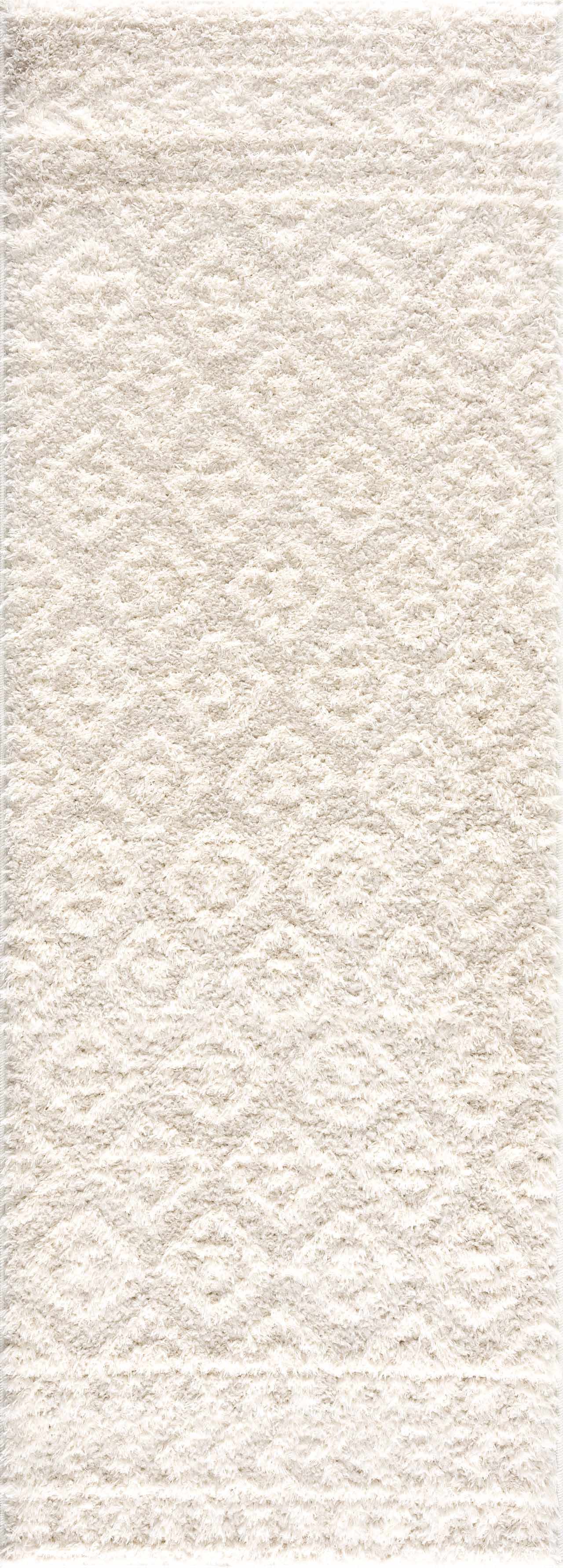 Eivin Cream Diamonds Plush Rug - Image 8