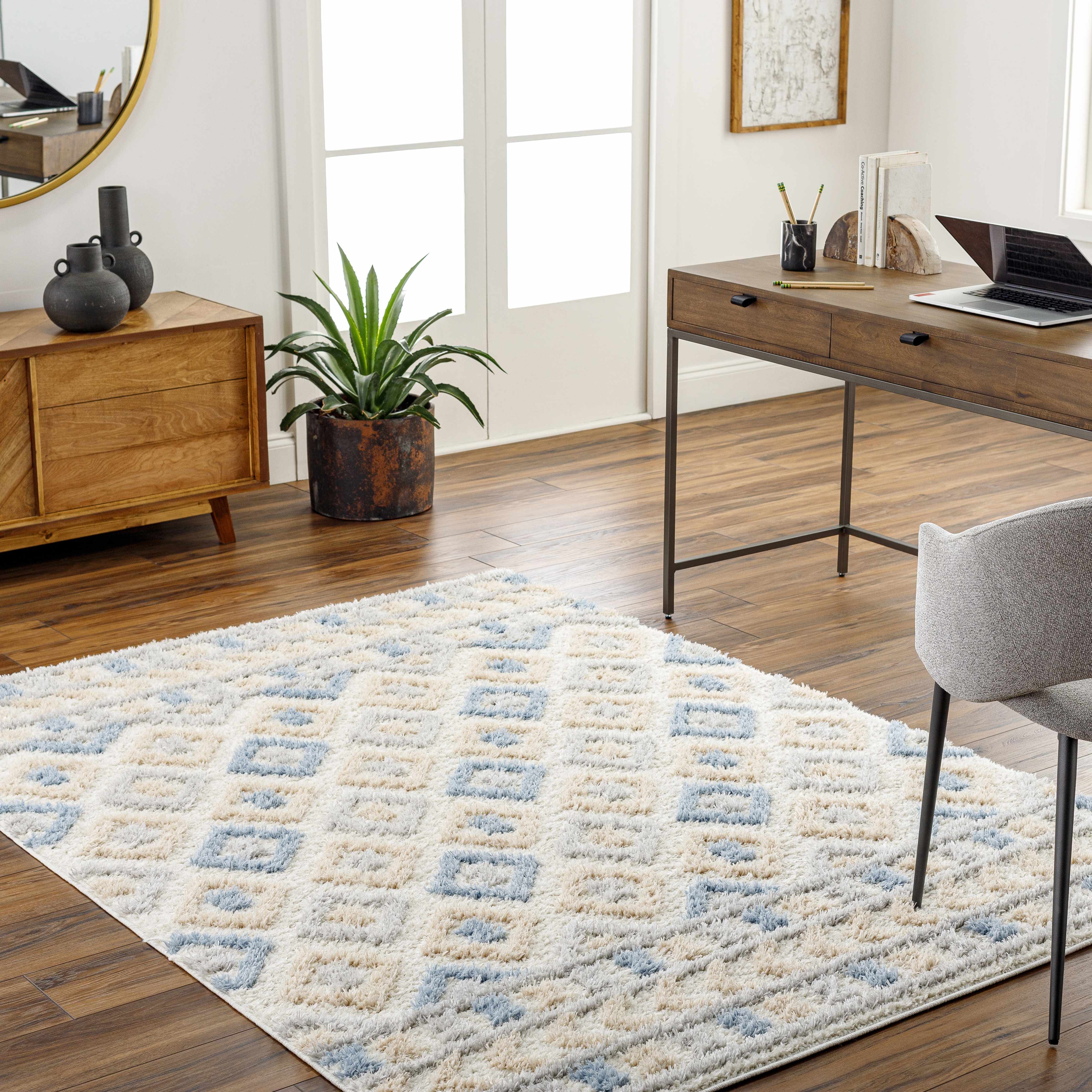Eivin Pink & Blue Area Rug - Clearance - Image 16