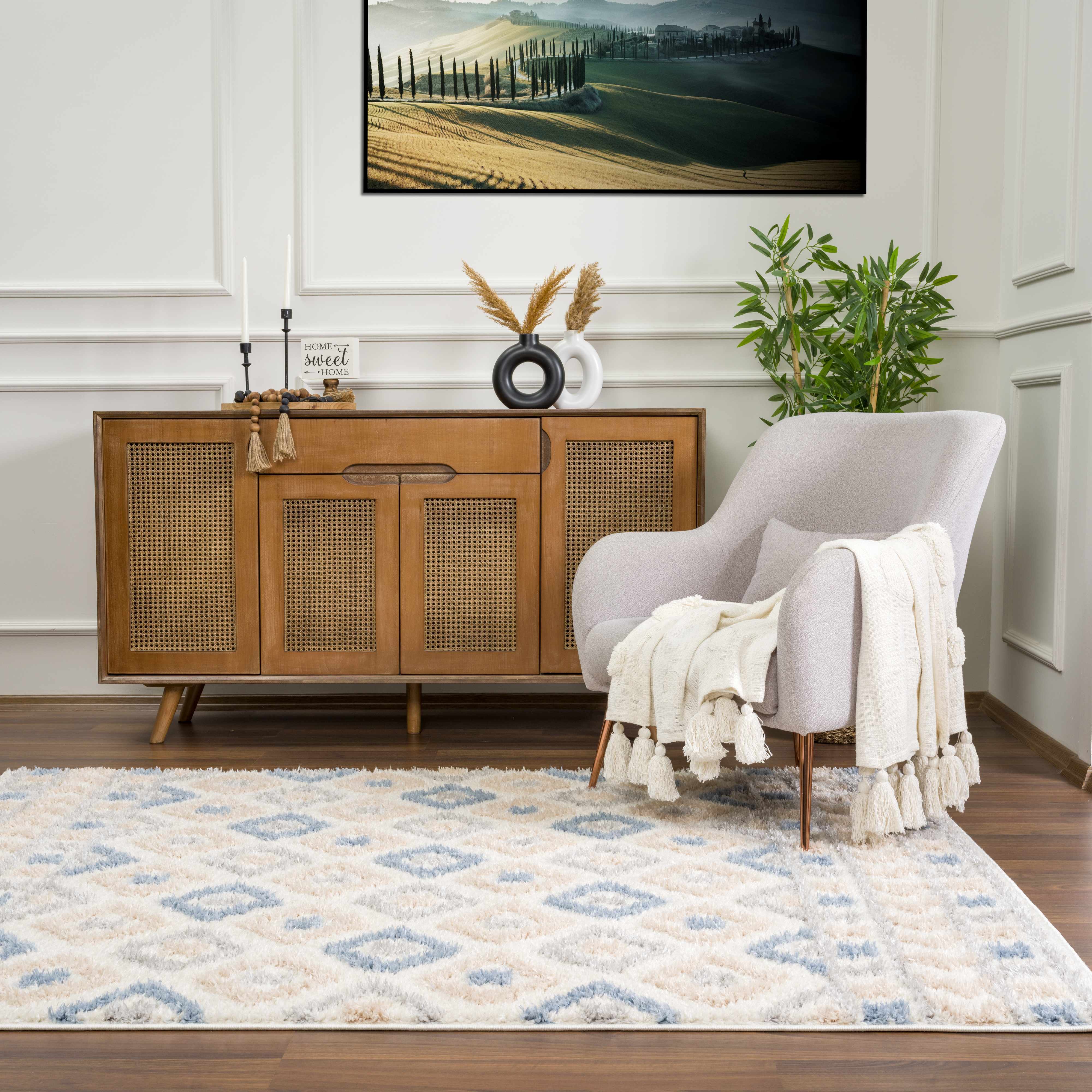 Eivin Pink & Blue Area Rug - Clearance - Image 23