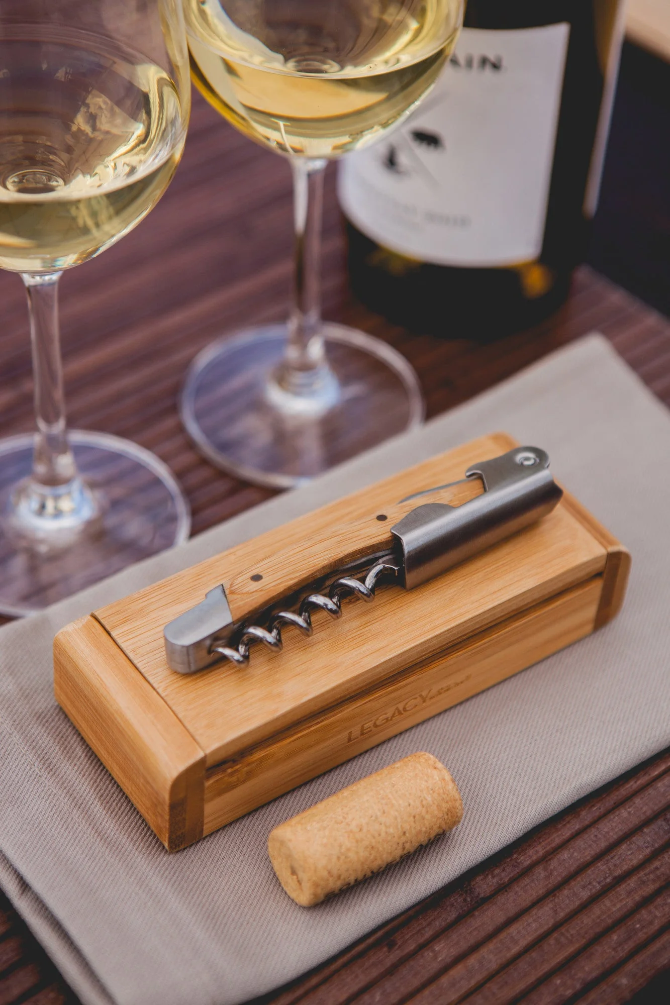 Elan Deluxe Corkscrew In Bamboo Box - Image 10