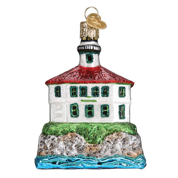 Eldred Rock Lighthouse Model by Old World Christmas - Image 3