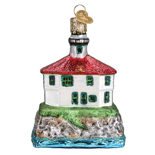 Eldred Rock Lighthouse Model by Old World Christmas - Image 4
