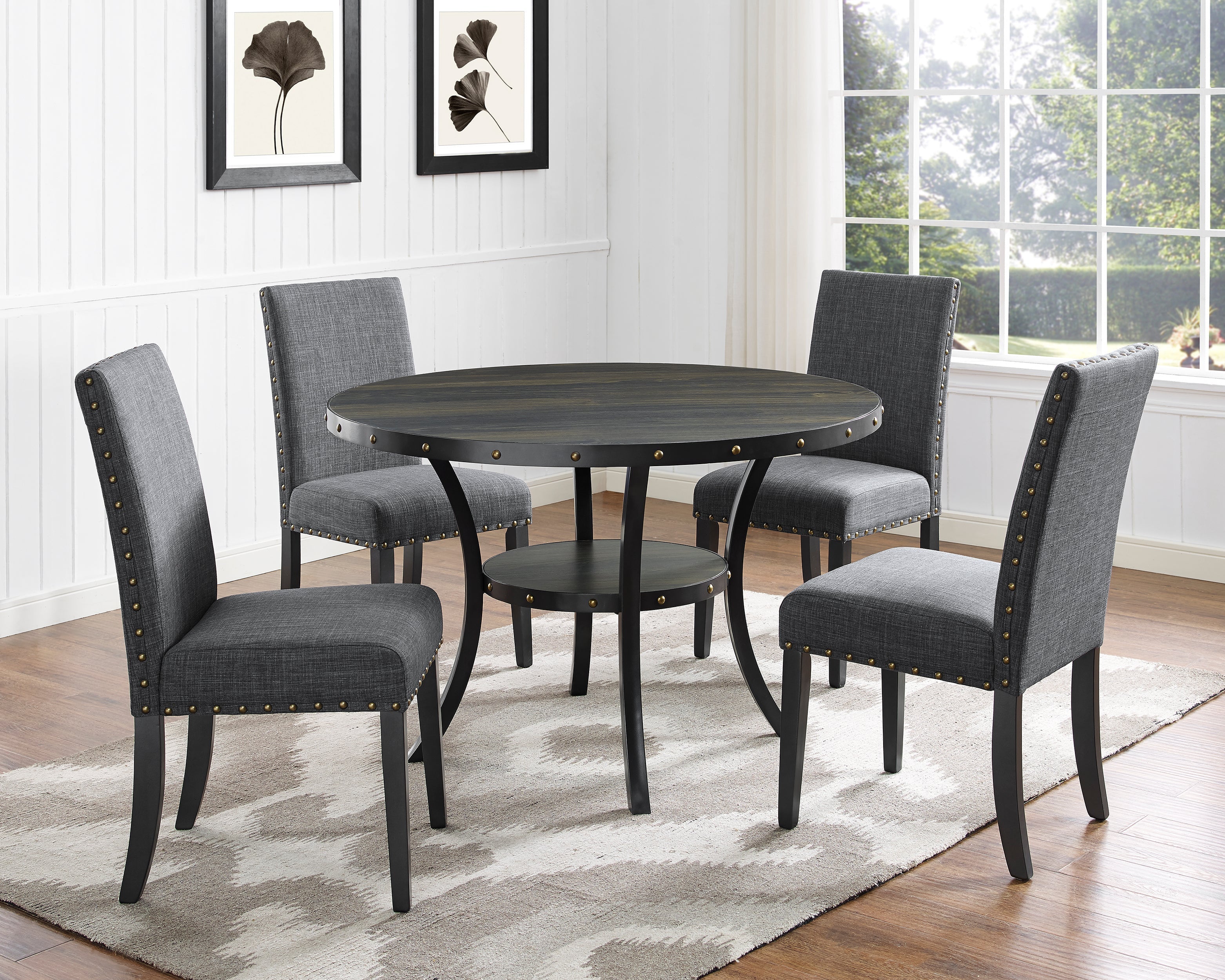 Eleanor Upholstered Dining Chairs with Nailhead Trim - Set of 2 - Image 13