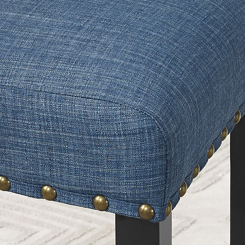 Eleanor Upholstered Dining Chairs with Nailhead Trim - Set of 2 - Image 2