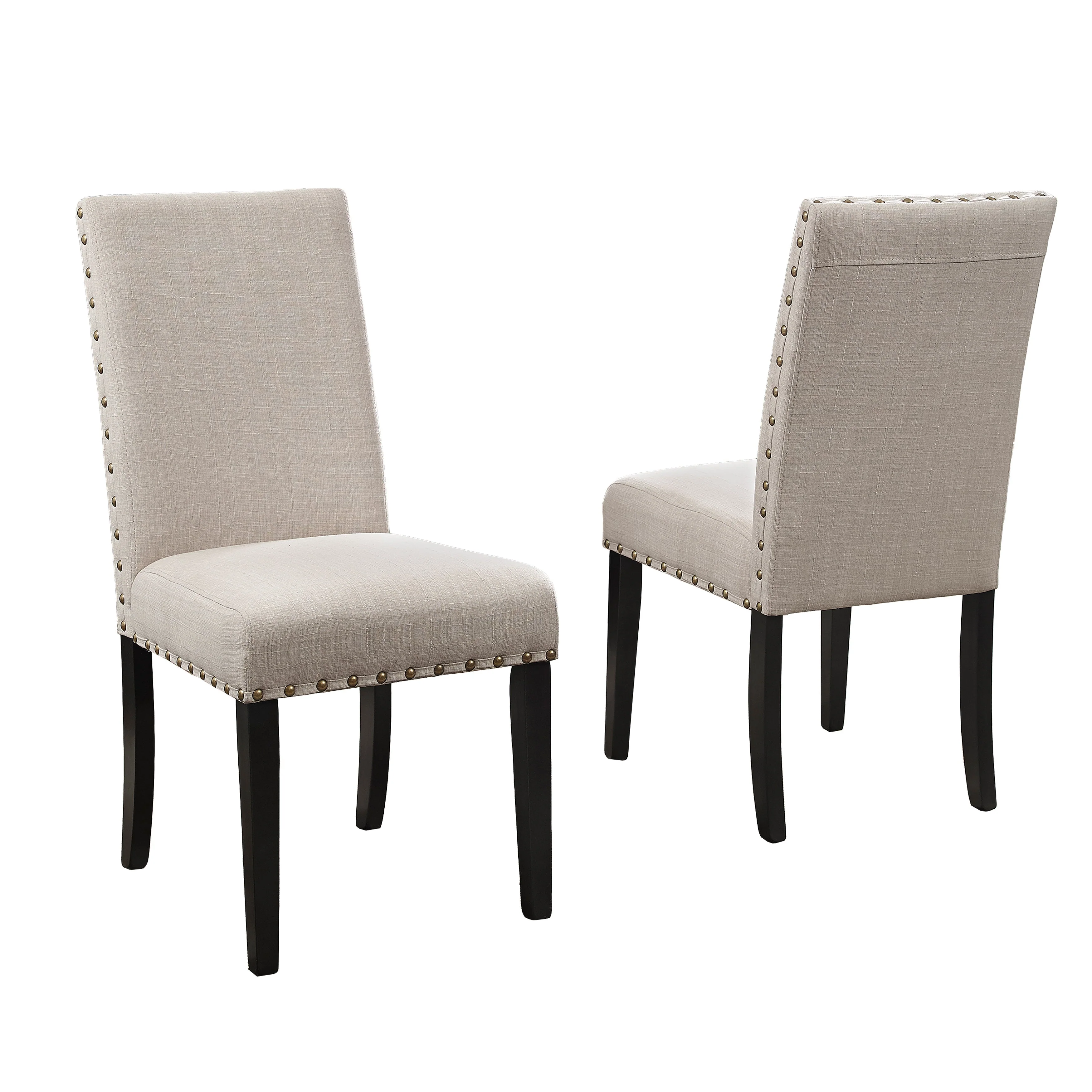 Eleanor Upholstered Dining Chairs with Nailhead Trim - Set of 2 - Image 8