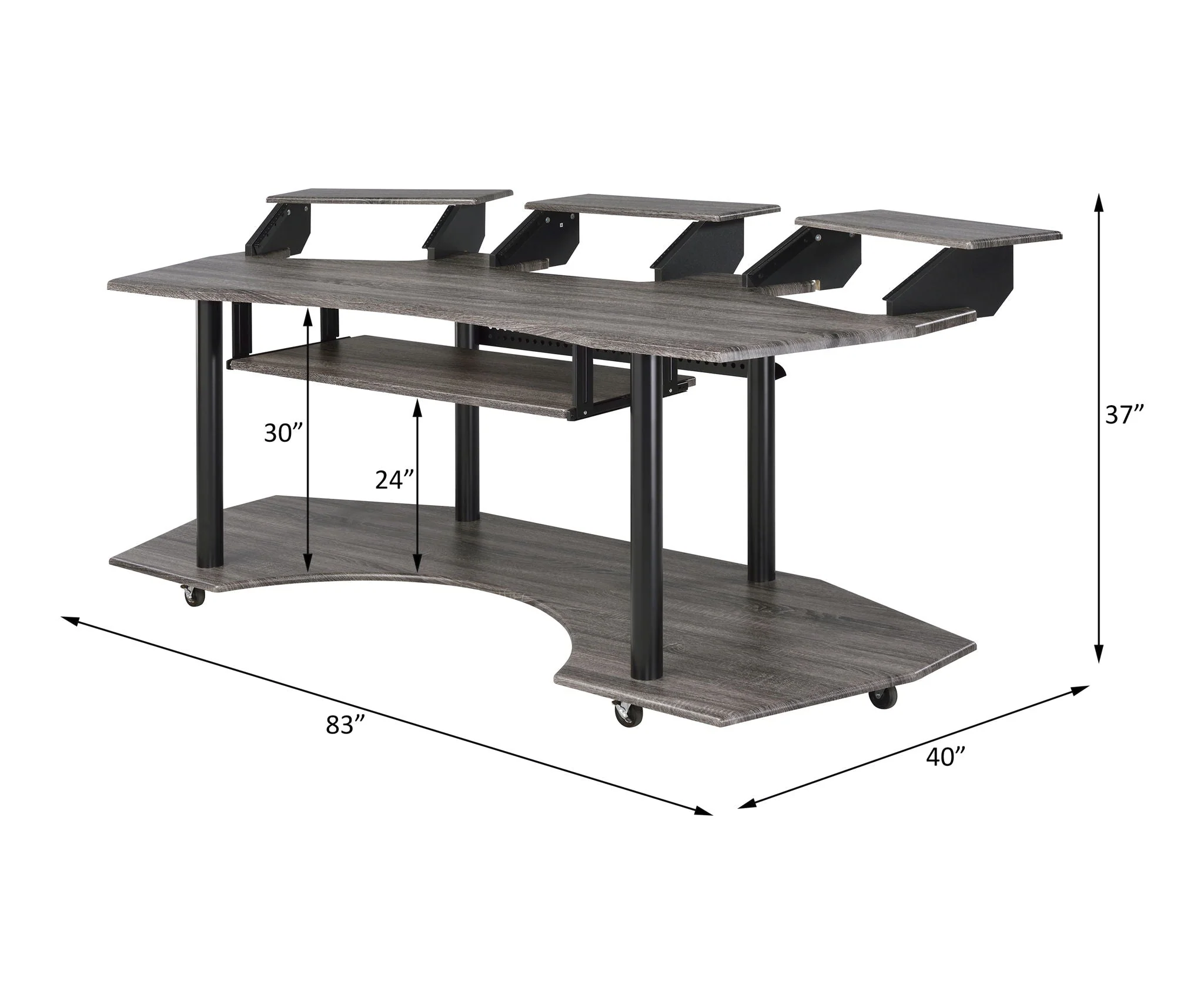 Eleazar - Music Recording Studio Desk - Wood - Image 10