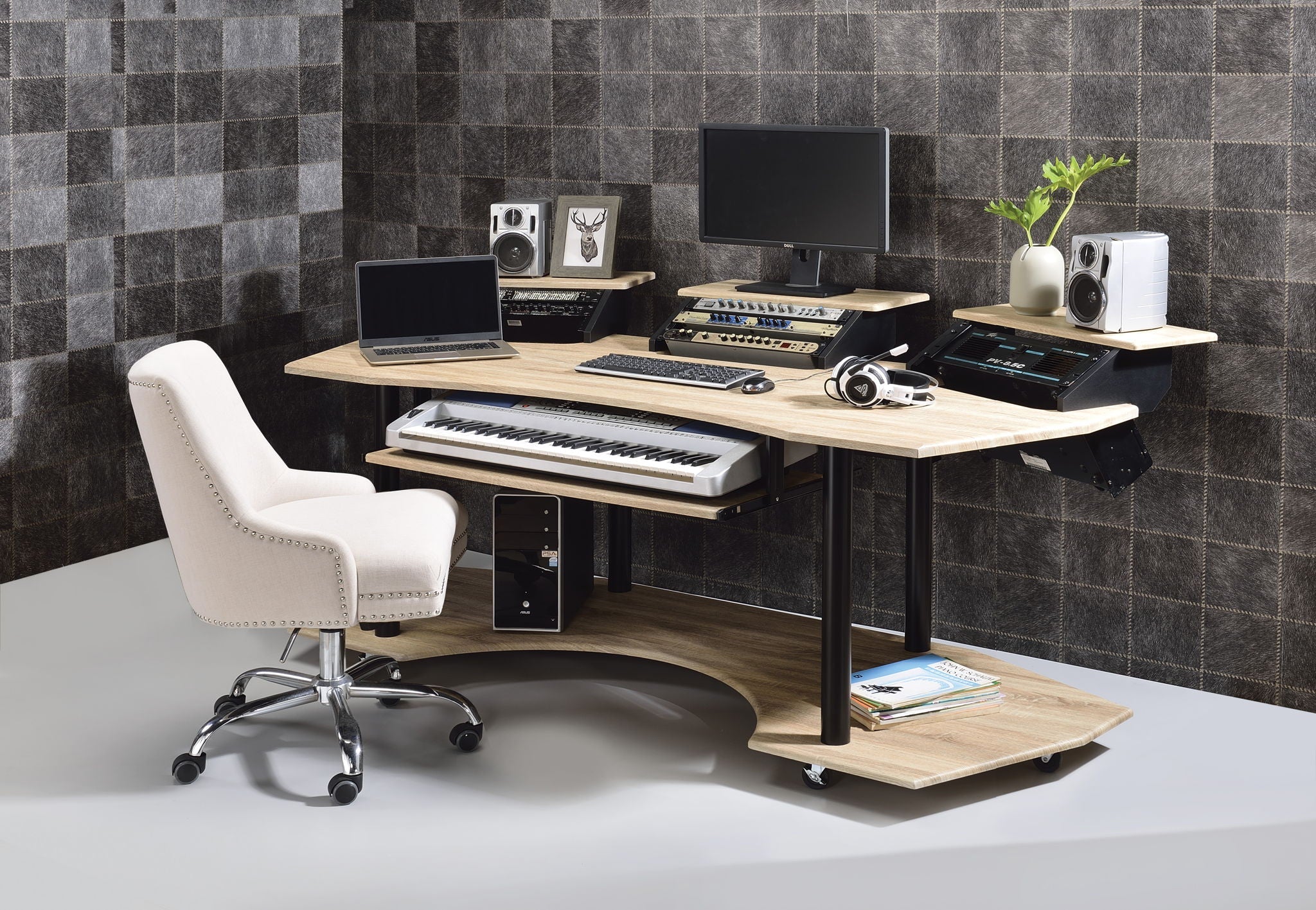 Eleazar - Music Recording Studio Desk - Wood - Image 3