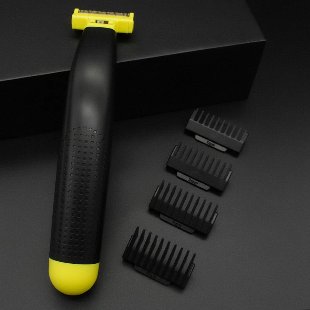 Electric Body Groomer Rechargeable Wet Dry Shaver with Guide Combs - Image 5