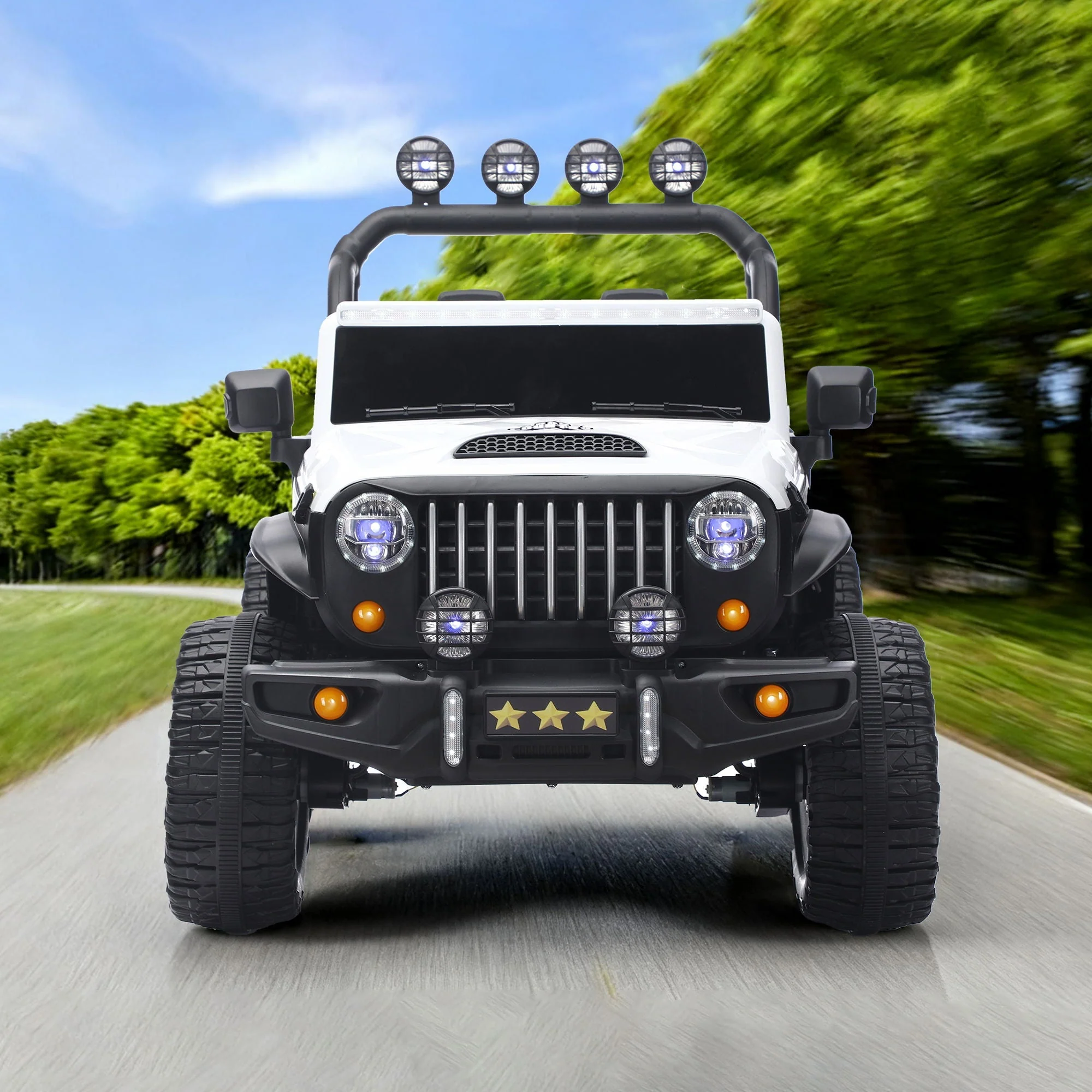 Electric Car With Remote Control, Colorful LED Lights, USB & MP3 - Image 15