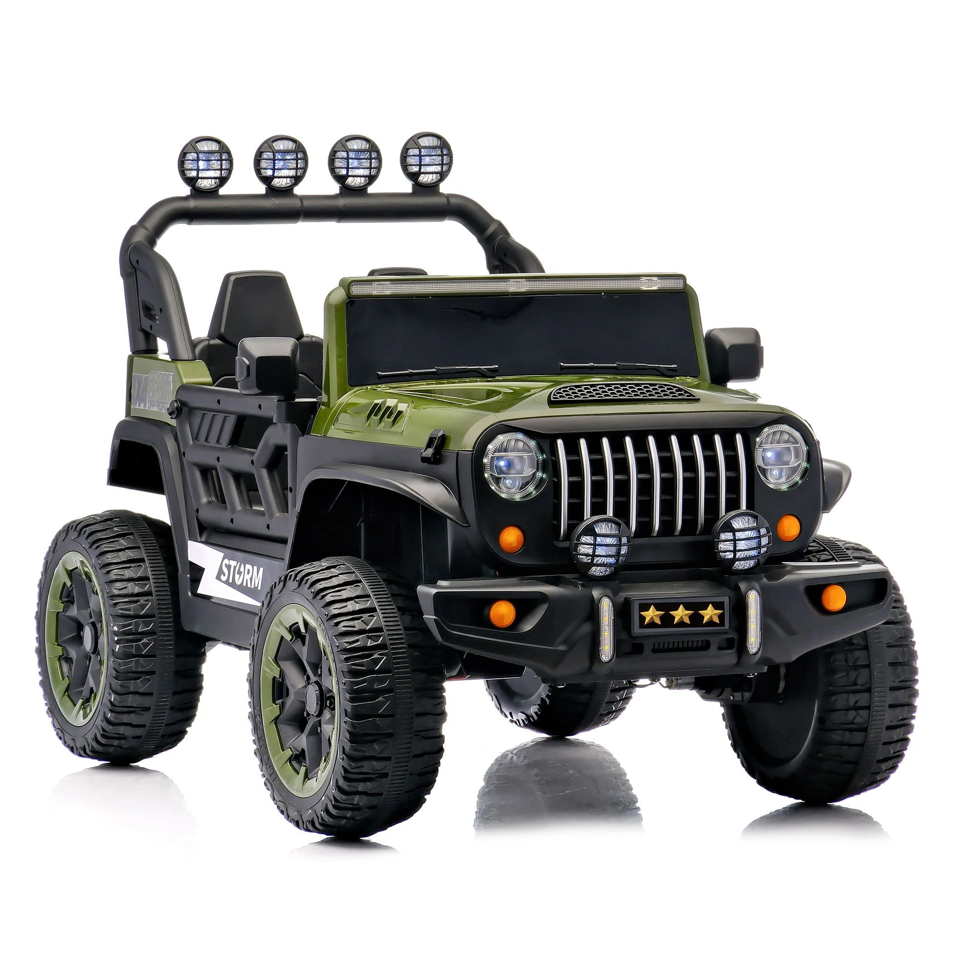 Electric Car With Remote Control, Colorful LED Lights, USB & MP3 - Image 2