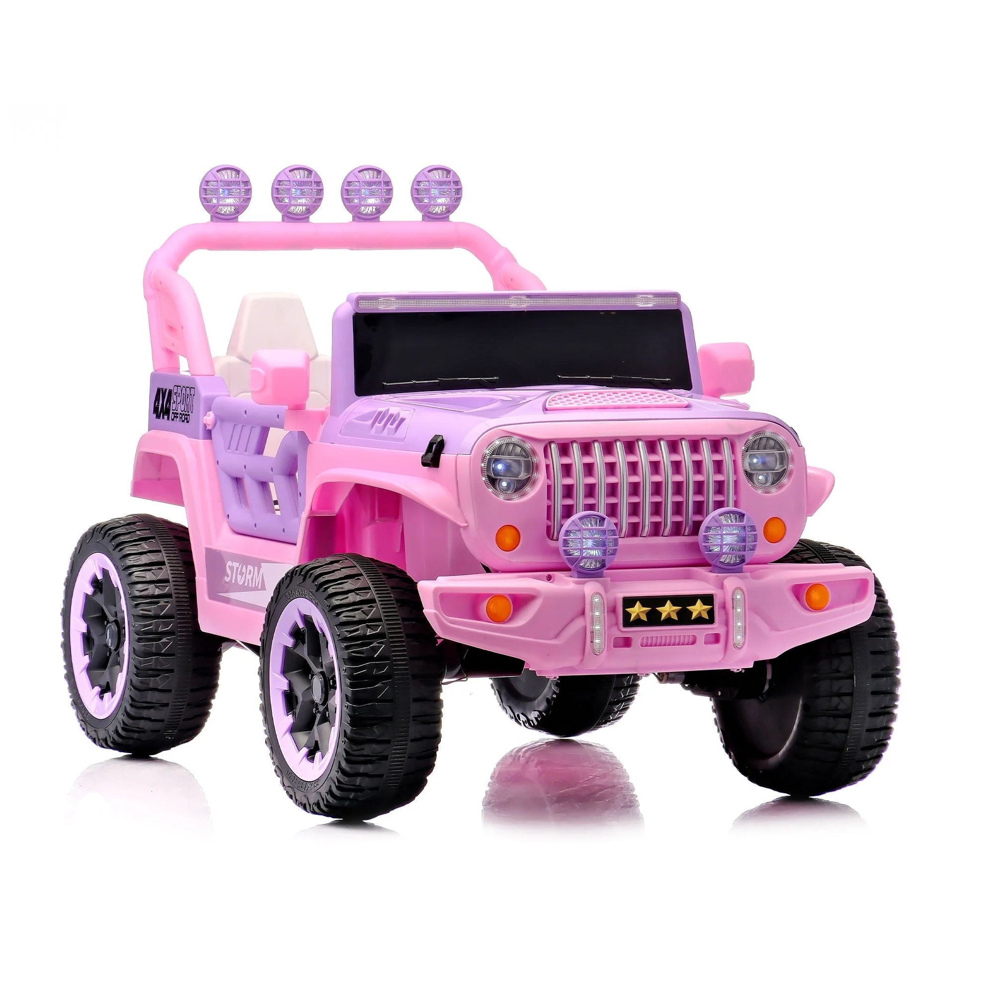 Electric Car With Remote Control, Colorful LED Lights, USB & MP3 - Image 3