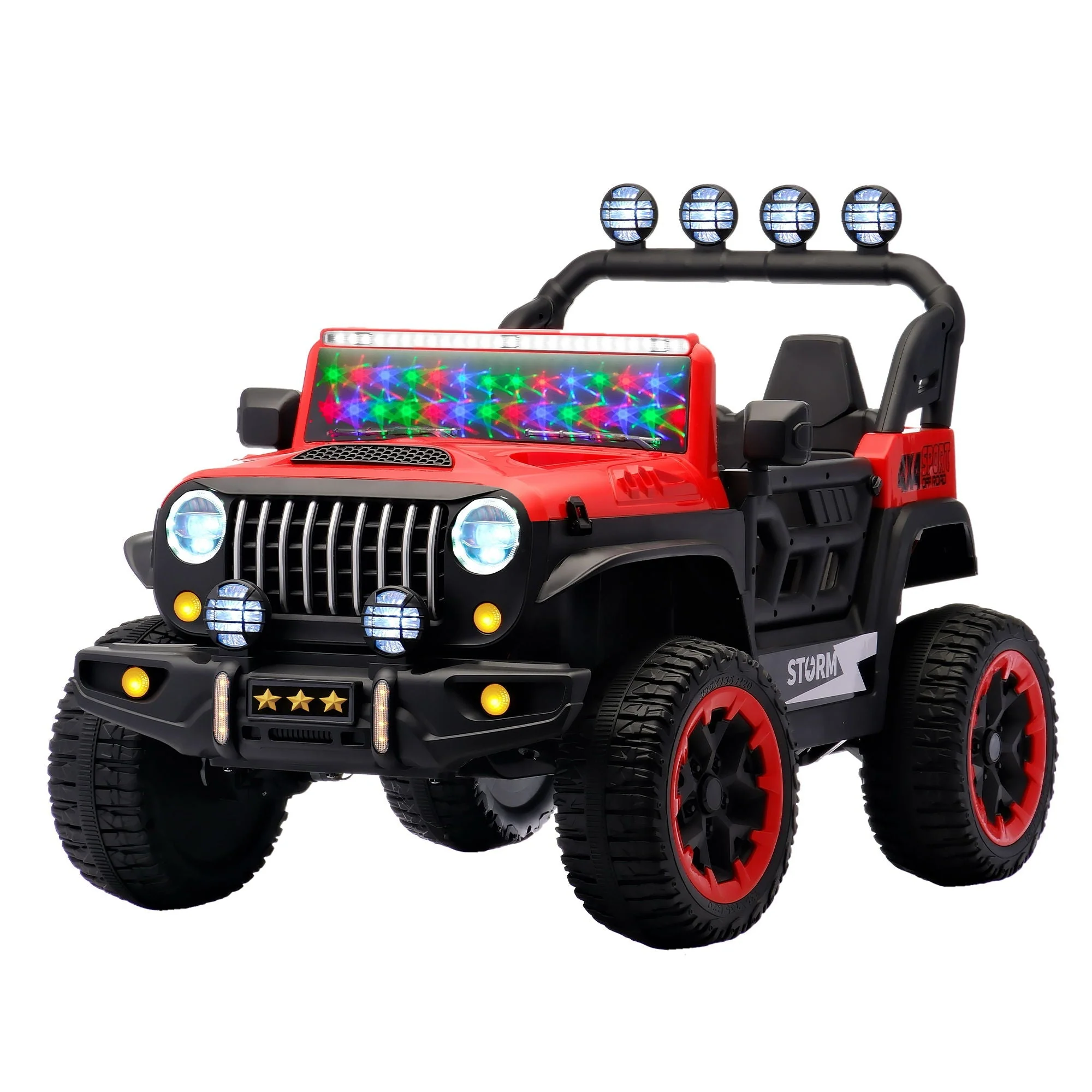 Electric Car With Remote Control, Colorful LED Lights, USB & MP3 - Image 4