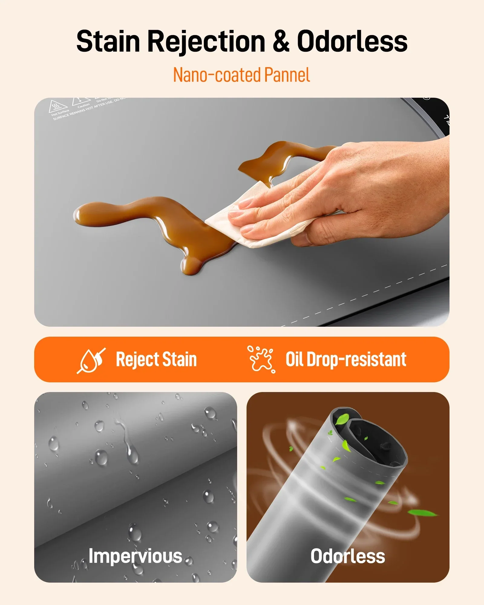 Electric Food Warming Tray Foldable Fast Heating Mat 8 Temp Portable Warmer - Image 6