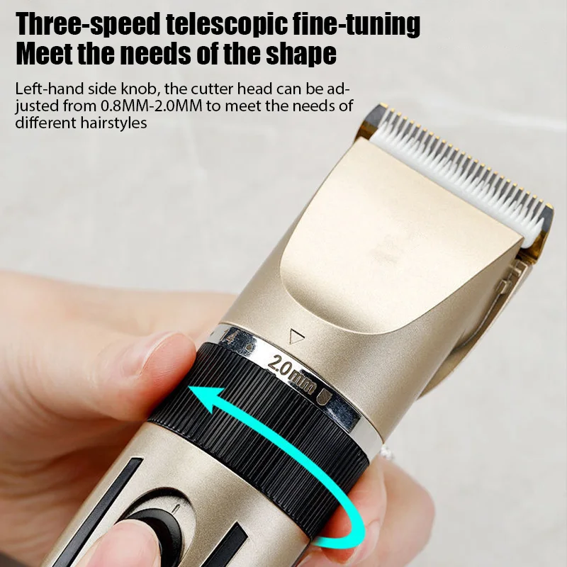 Electric Hair Trimmer for Men – Rechargeable Hair Clipper Professional Shaver - Image 2
