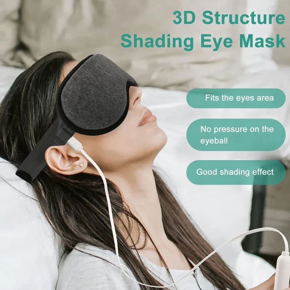 Electric Heated Eye Mask – 3D Warm Therapy Sleep Mask for Dark Circles & Fatigue - Image 4