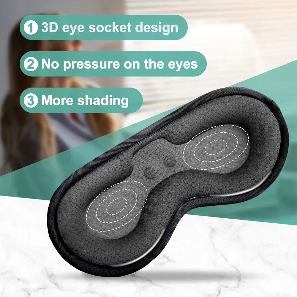 Electric Heated Eye Mask – 3D Warm Therapy Sleep Mask for Dark Circles & Fatigue - Image 5