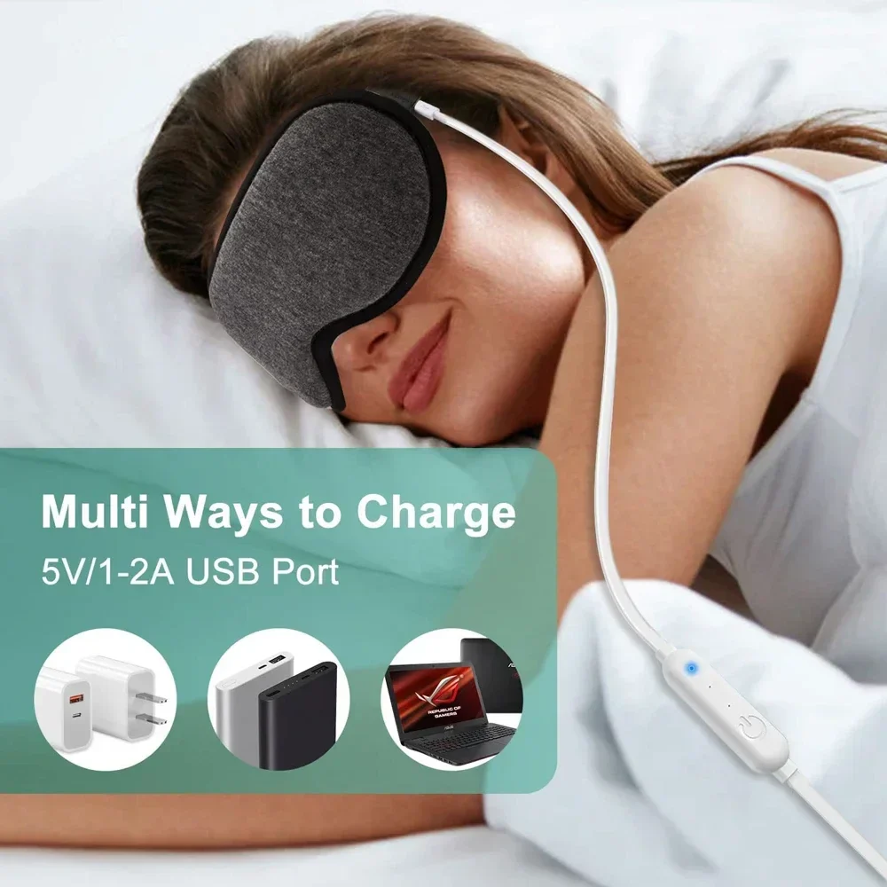 Electric Heated Eye Mask – 3D Warm Therapy Sleep Mask for Dark Circles & Fatigue - Image 7