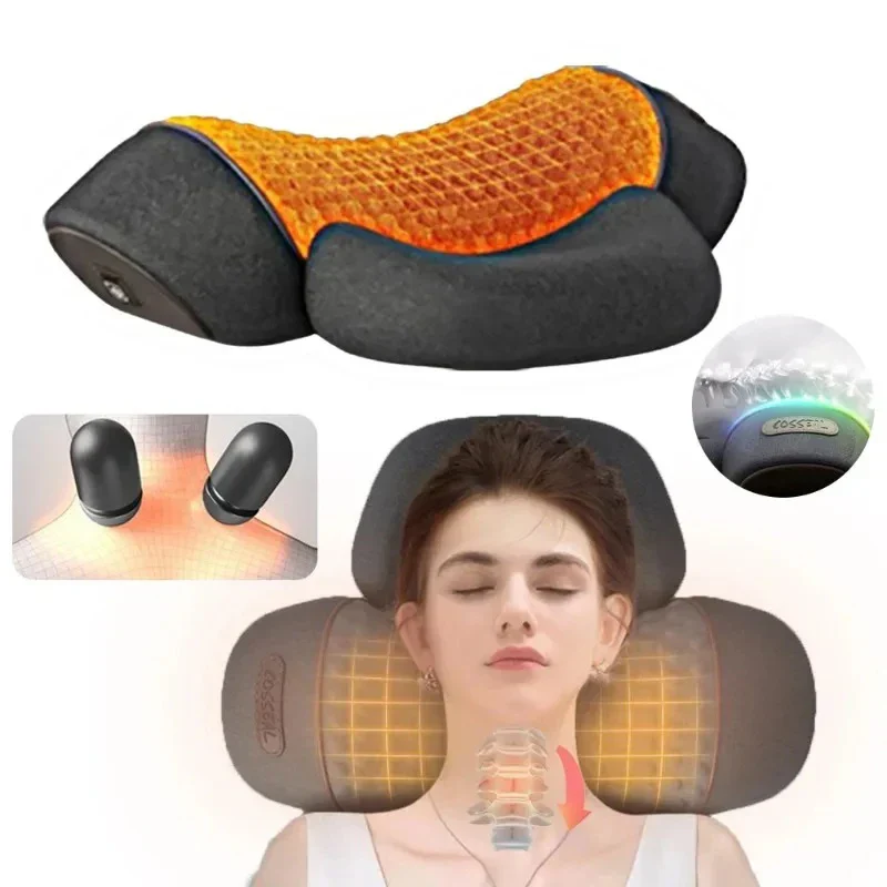 Electric Neck Massager – Heated Cervical Pillow with Vibration for Neck & Shoulder - Image 2