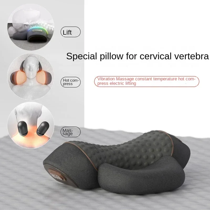 Electric Neck Massager – Heated Cervical Pillow with Vibration for Neck & Shoulder - Image 3
