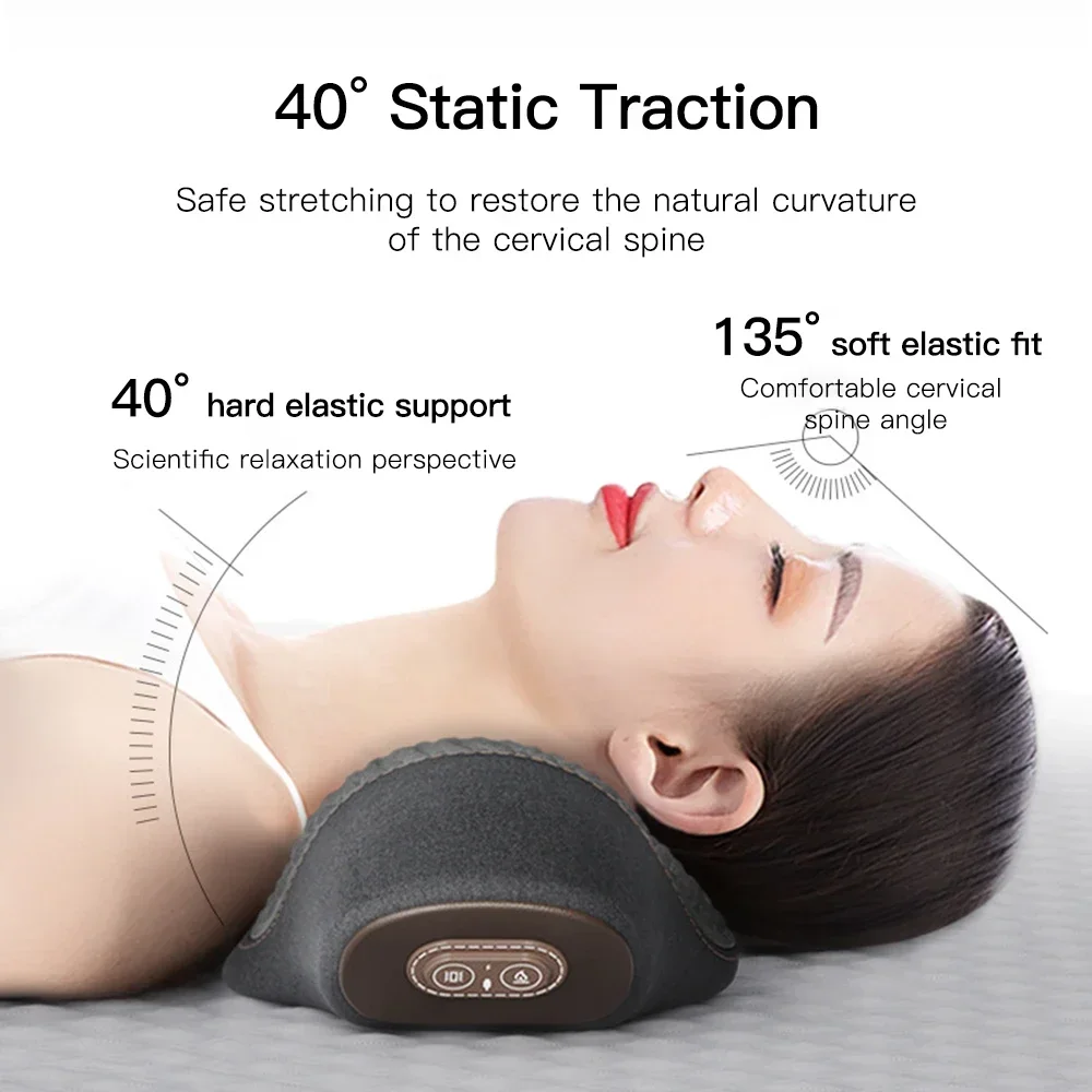 Electric Neck Massager Pillow – Heated Cervical Stretcher for Back & Sleep Support - Image 4