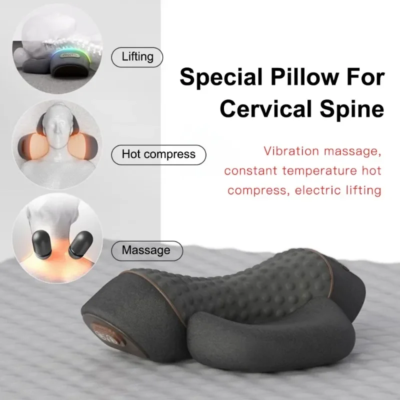 Electric Neck Massager Pillow – Heated Cervical Stretcher for Back & Sleep Support - Image 6