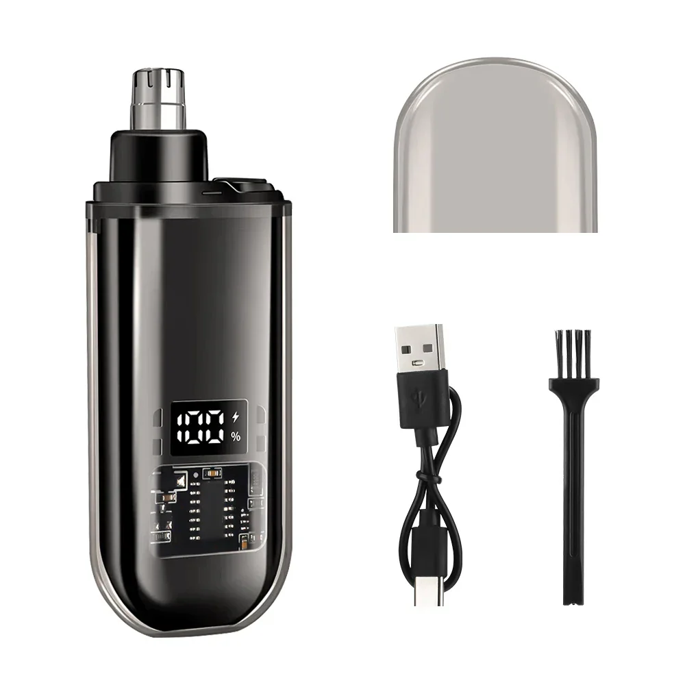 Electric Nose Hair Trimmer USB Rechargeable Ear & Nose Hair Remover for Men - Image 6
