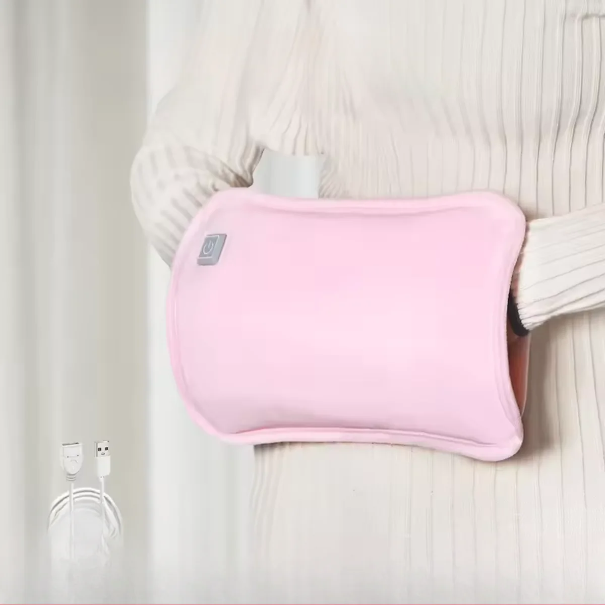 Electric USB Hand Warmer 3-Level Hot Water Bag Soft Reusable Winter Pocket - Image 7