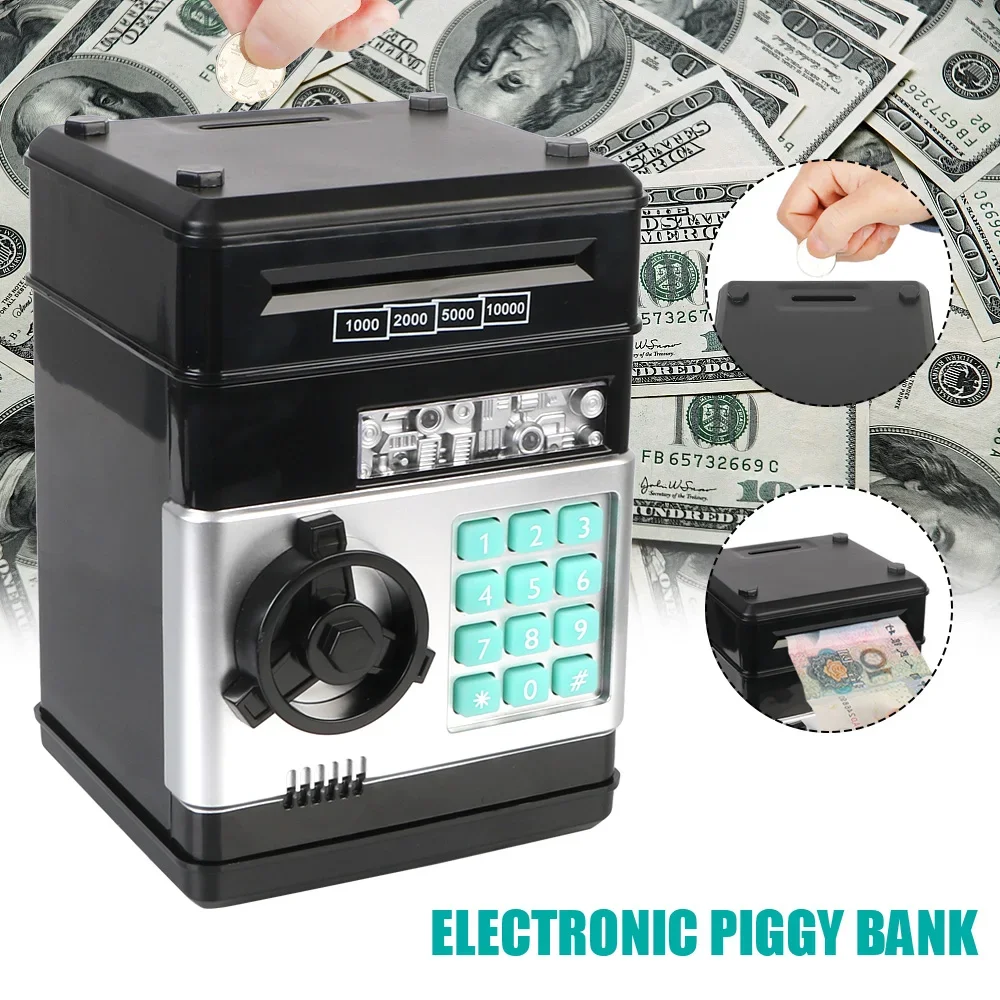 Electronic Piggy Bank Mini Safe Password Lock Cash Coin Saving Box Kids - Image 4