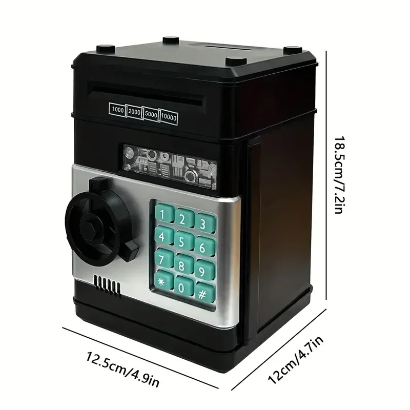 Electronic Piggy Bank Mini Safe Password Lock Cash Coin Saving Box Kids - Image 5