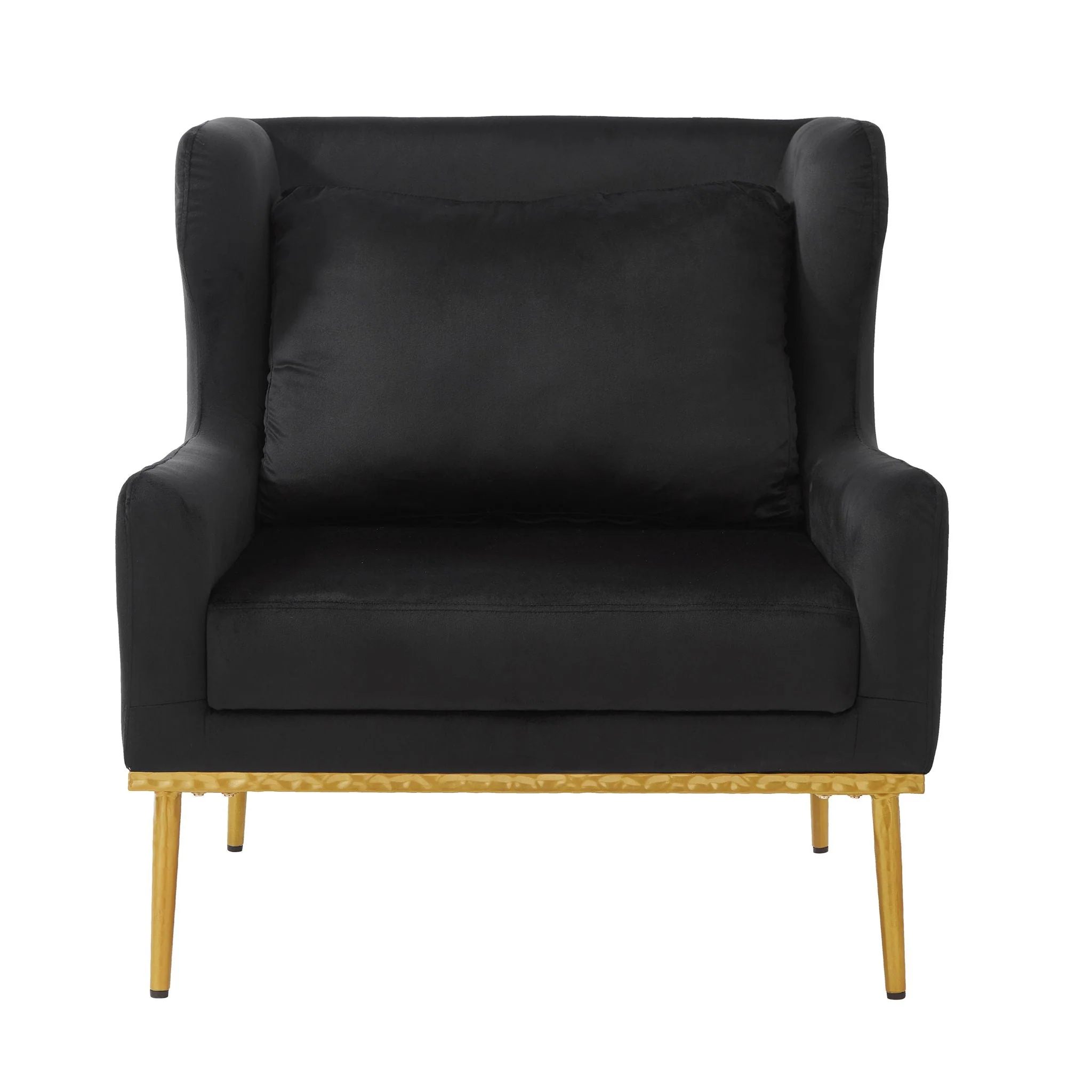 Elegant Curved Armrest Accent Armchair - Image 2