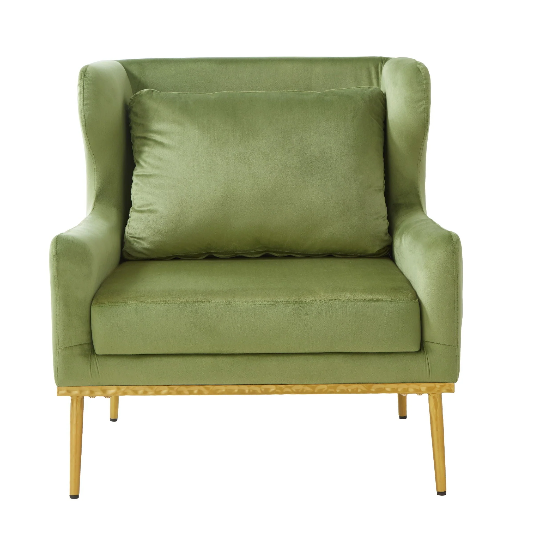 Elegant Curved Armrest Accent Armchair - Image 4