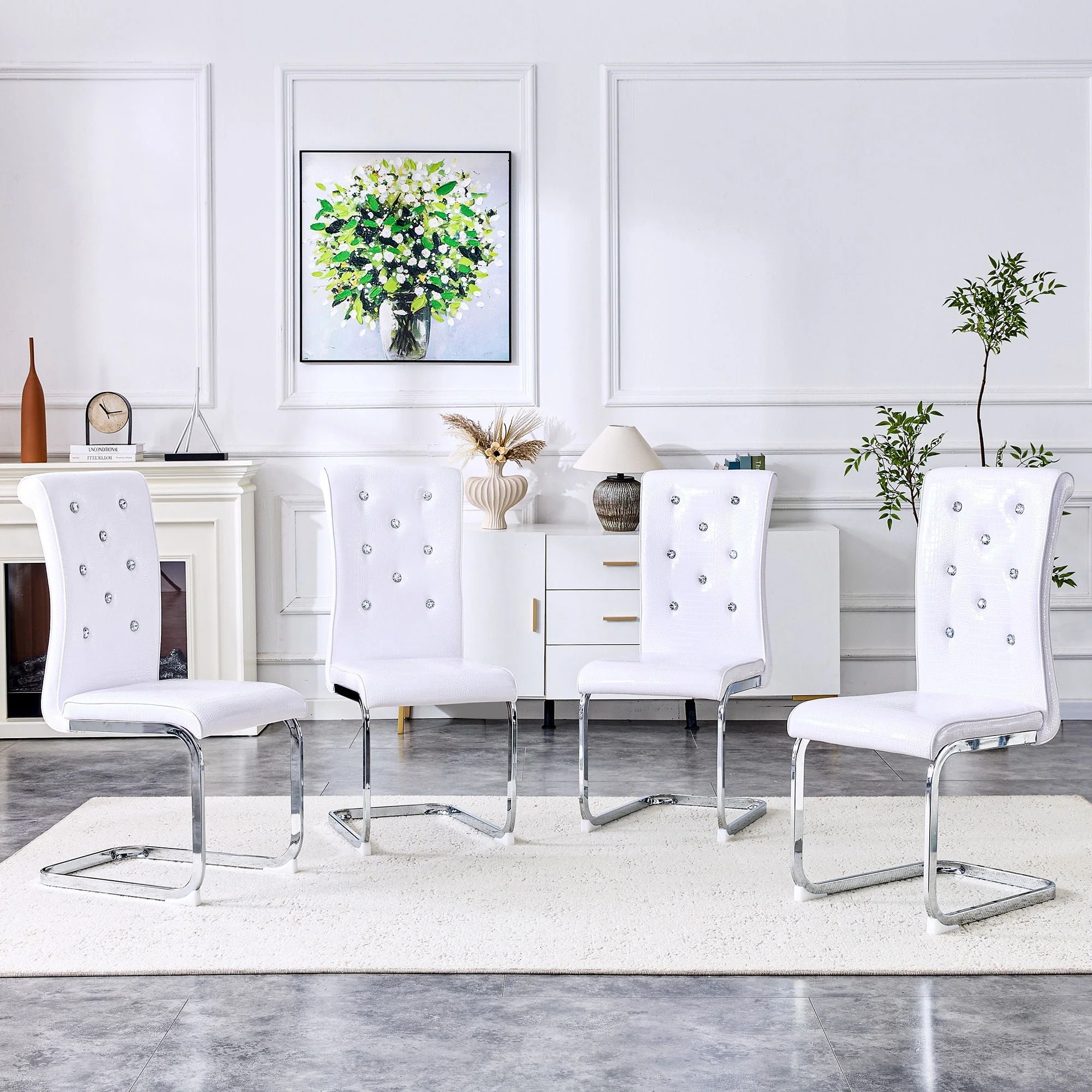 Elegant Design Upholstered Dining Chairs - Image 20