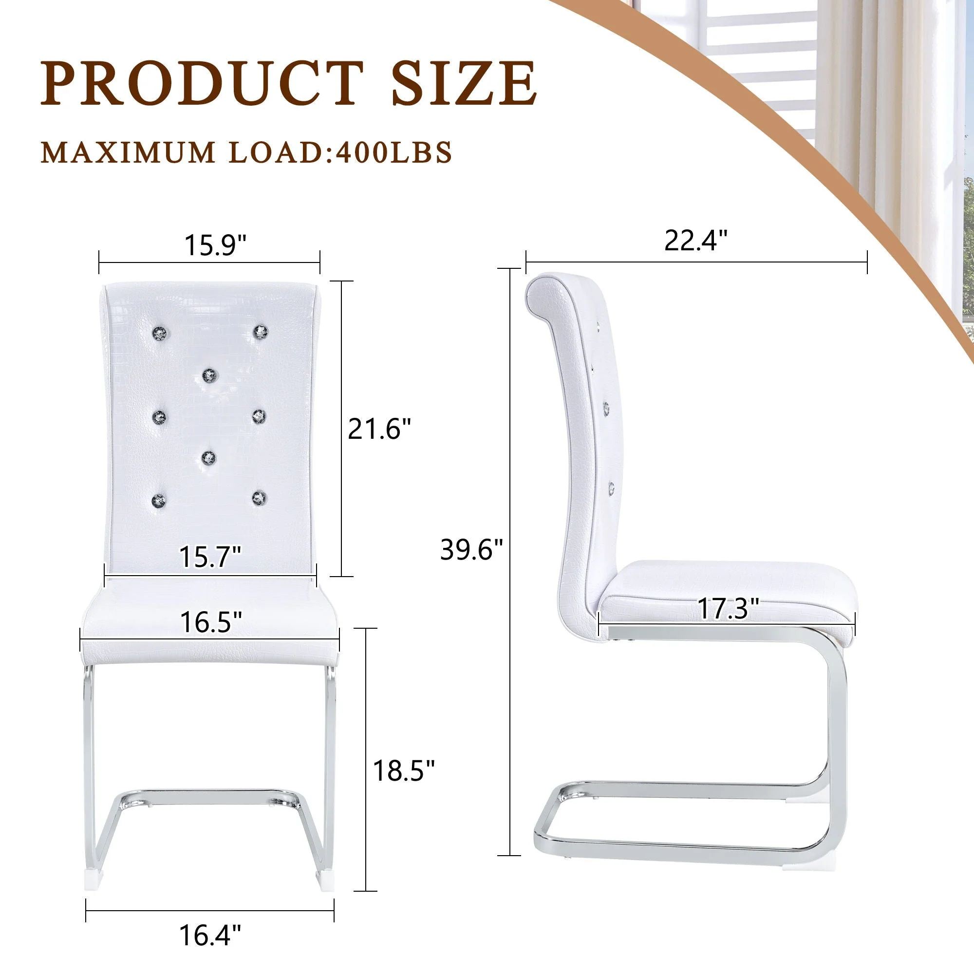 Elegant Design Upholstered Dining Chairs - Image 22