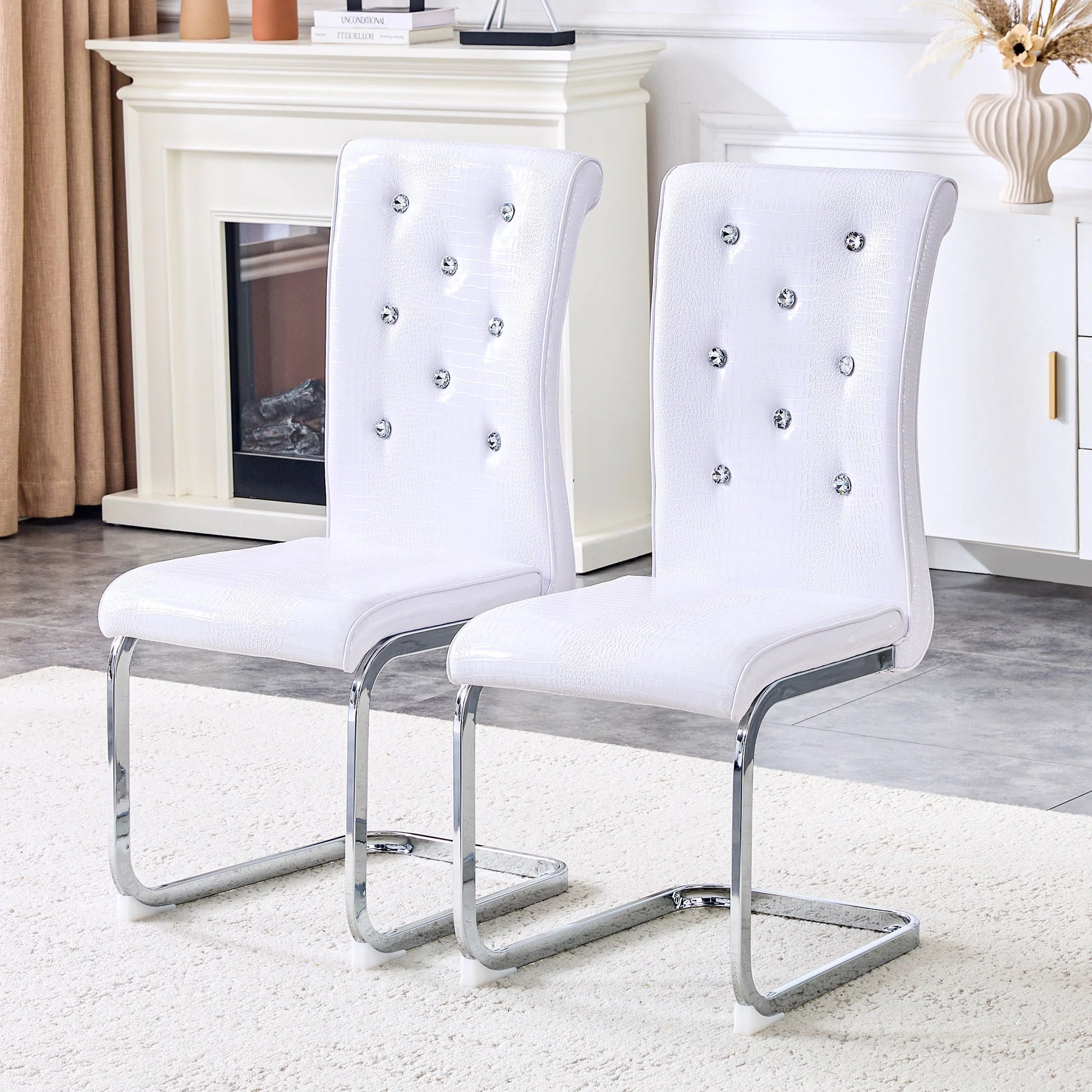 Elegant Design Upholstered Dining Chairs - Image 24