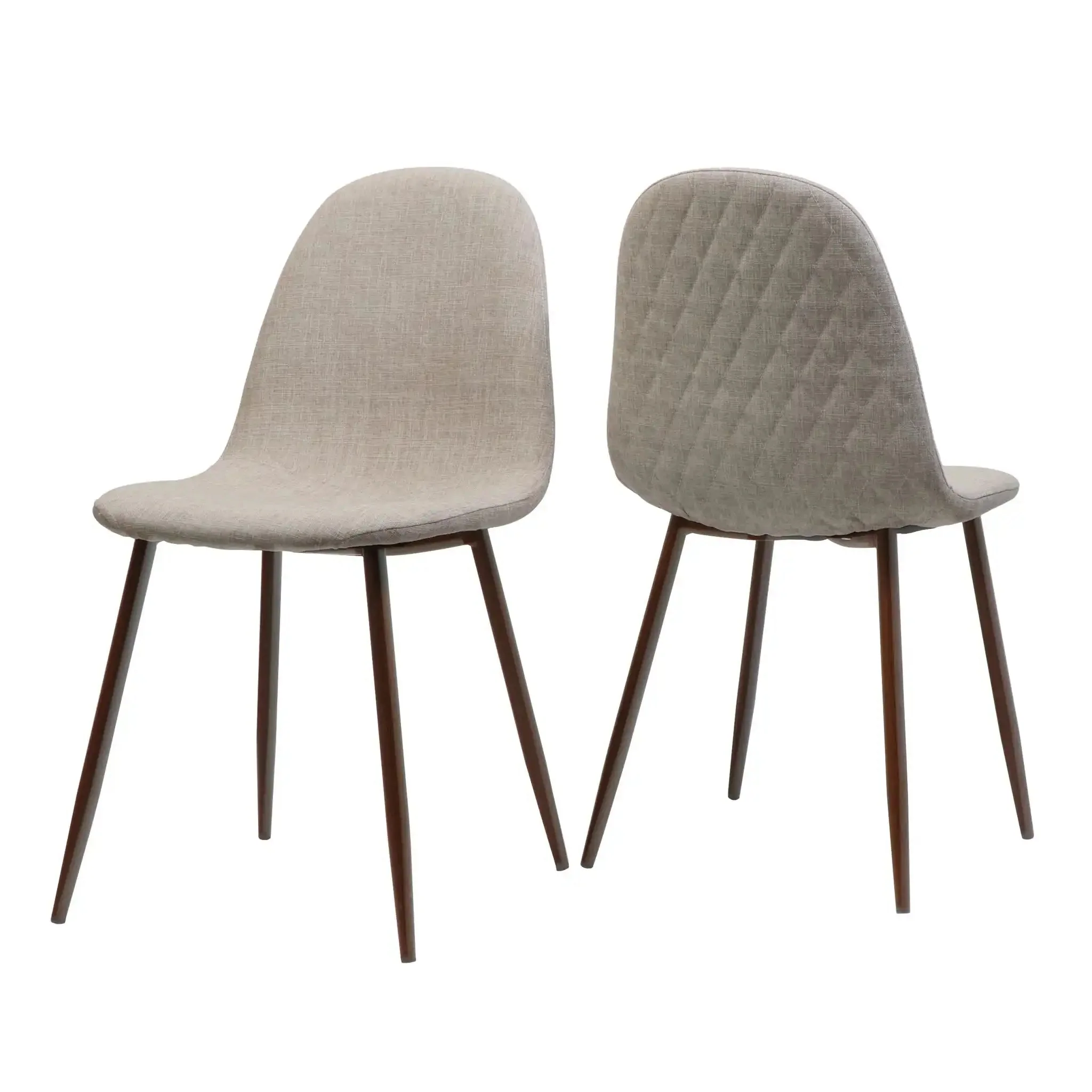Elegant Dining Chair Set With Fabric - Image 2