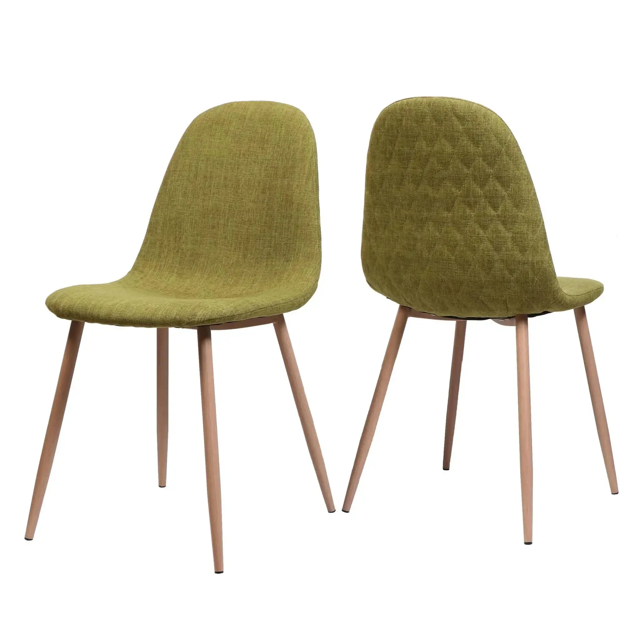 Elegant Dining Chair Set With Fabric - Image 4