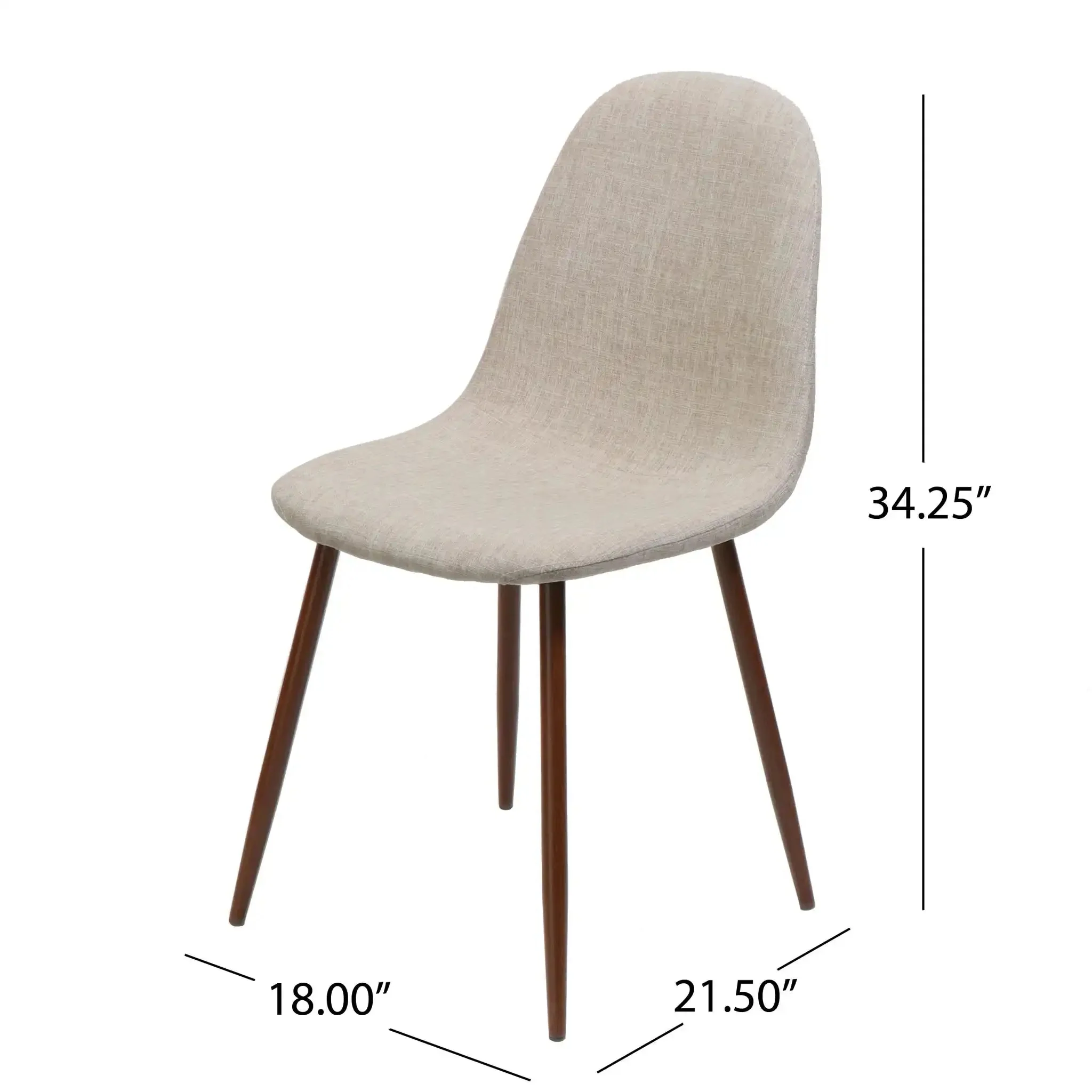 Elegant Dining Chair Set With Fabric - Image 9