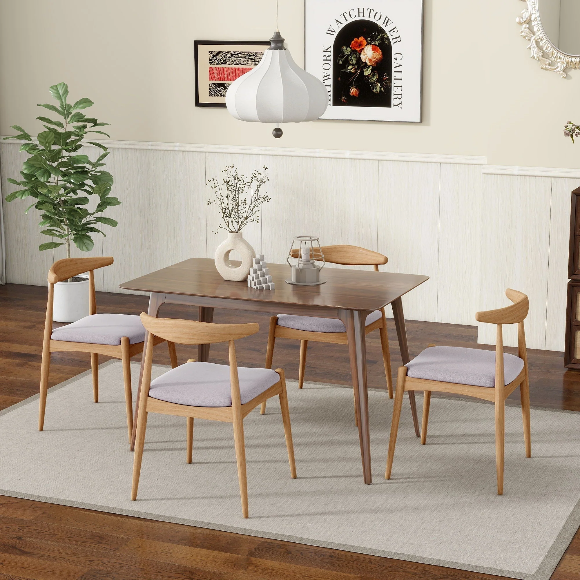 Elegant Dining Chairs With Ergonomic Backrest & Comfort Cushions (Set of 2) - Image 4