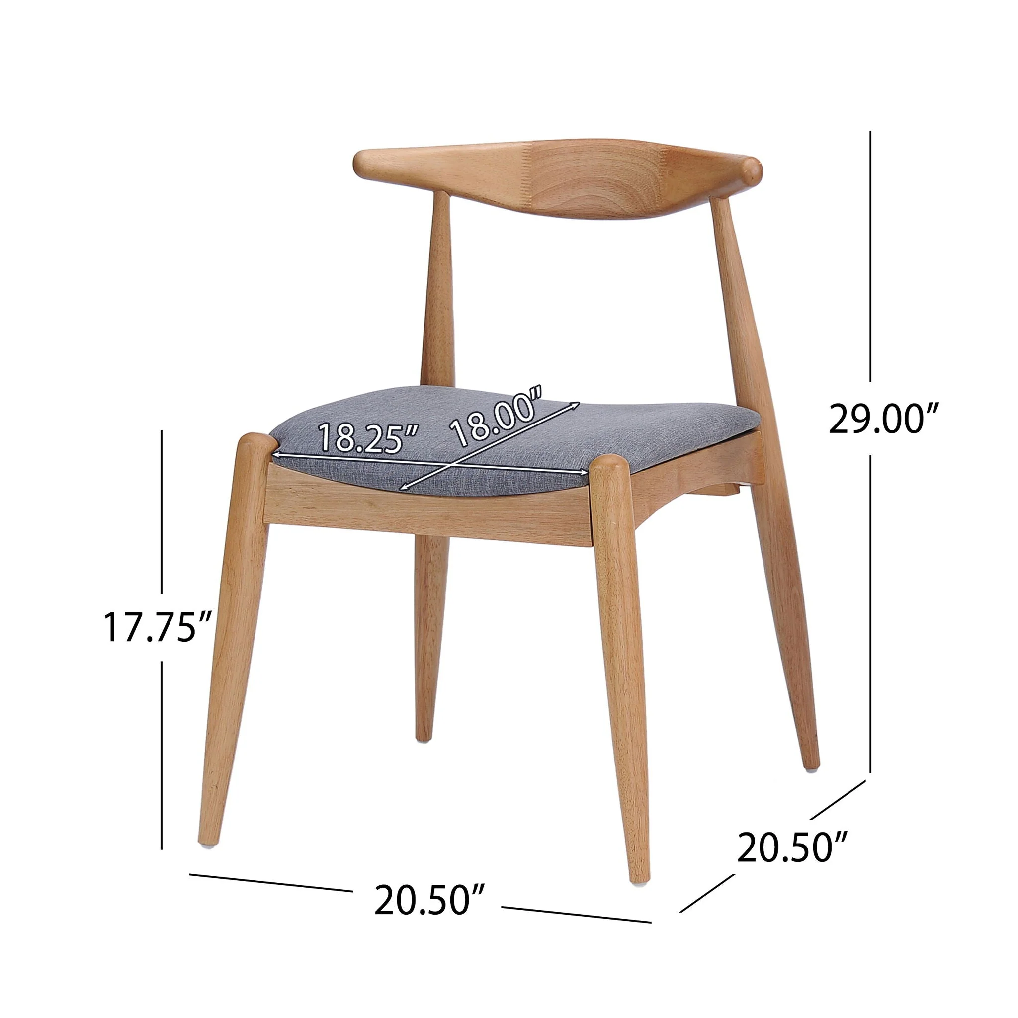 Elegant Dining Chairs With Ergonomic Backrest & Comfort Cushions (Set of 2) - Image 5