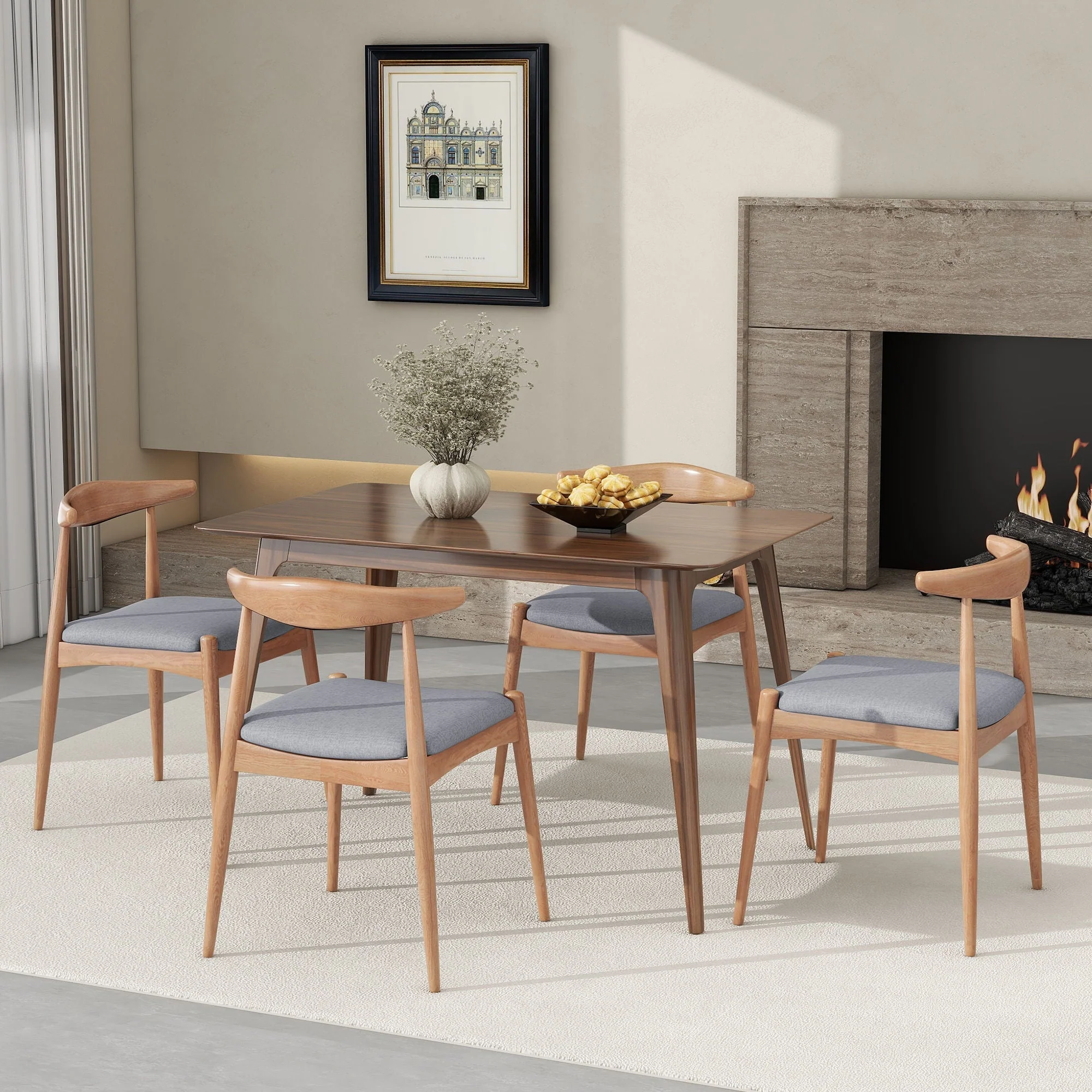 Elegant Dining Chairs With Ergonomic Backrest & Comfort Cushions (Set of 2) - Image 8