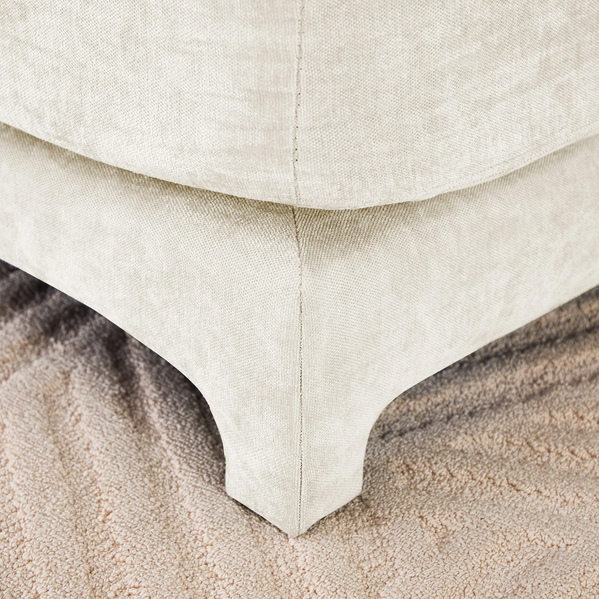 Elegant Four-Seater Sofa with Movable Ottoman and Lumbar Pillow - Image 22