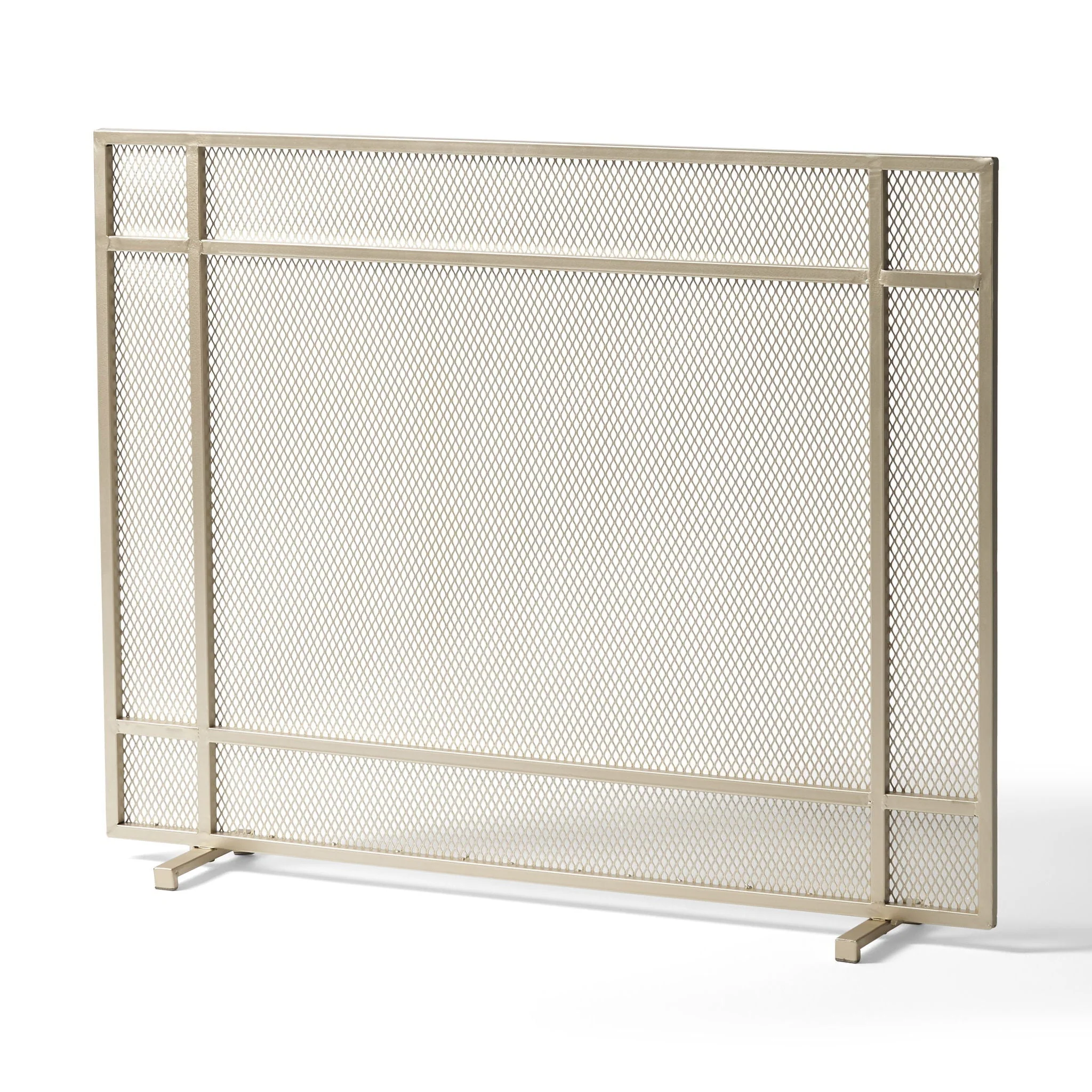 Elegant Iron Fire Screen For Fireplace Protection - Image 3