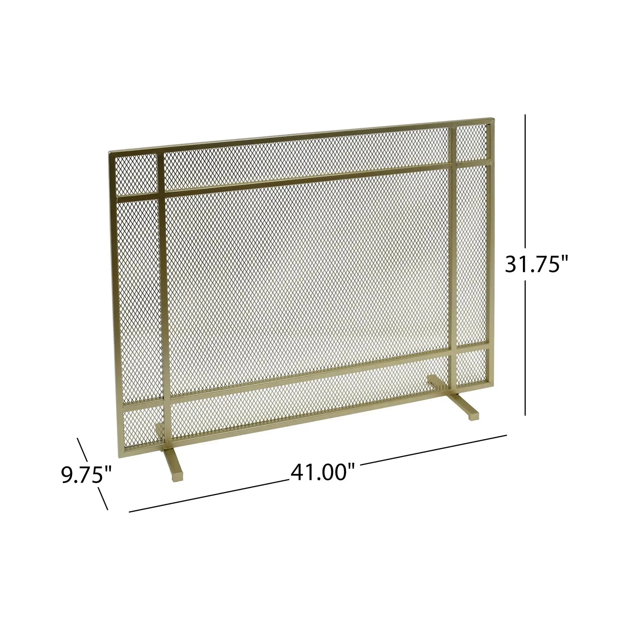 Elegant Iron Fire Screen For Fireplace Protection - Image 7