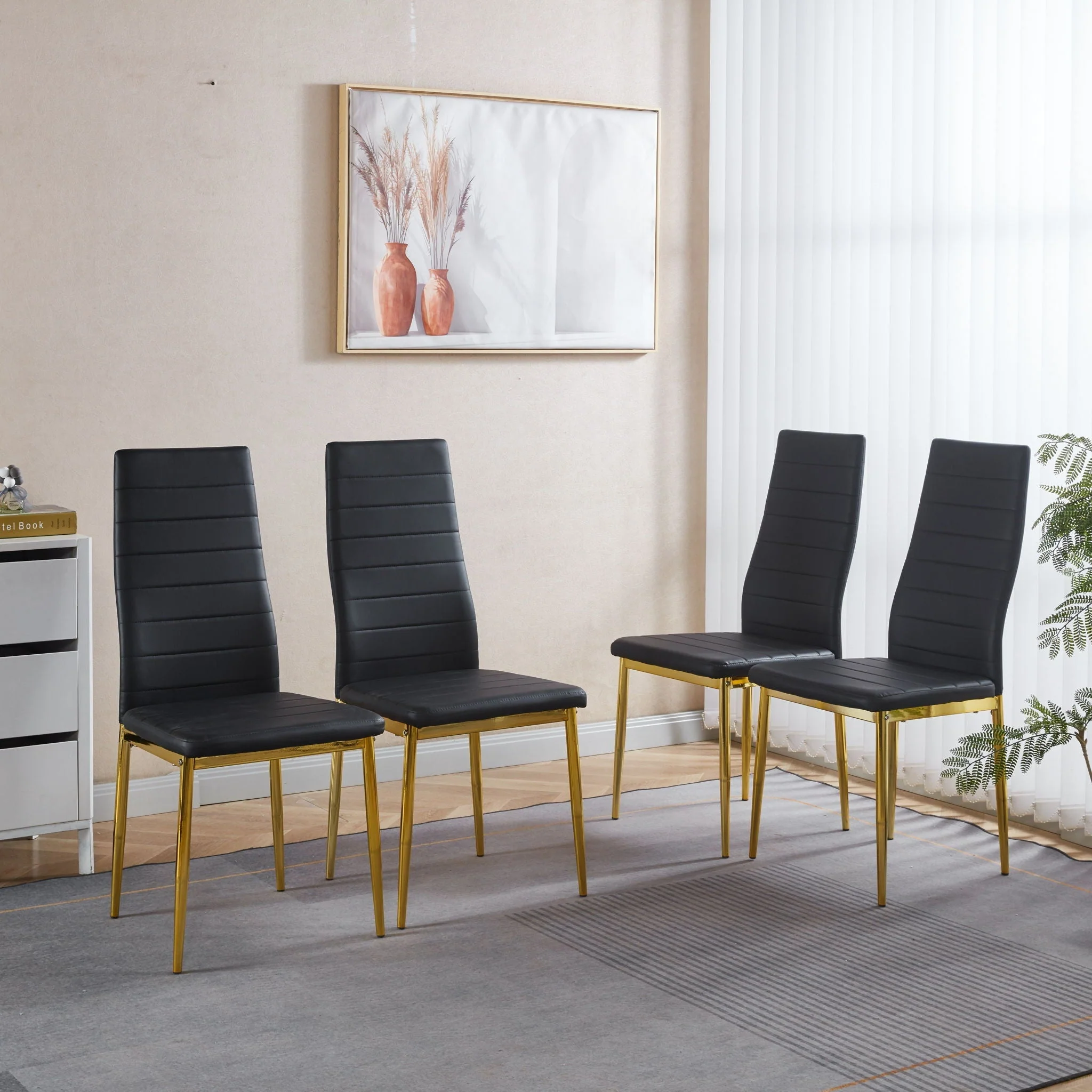 Elegant Legs Dining Chair (Set of 4) - Image 3